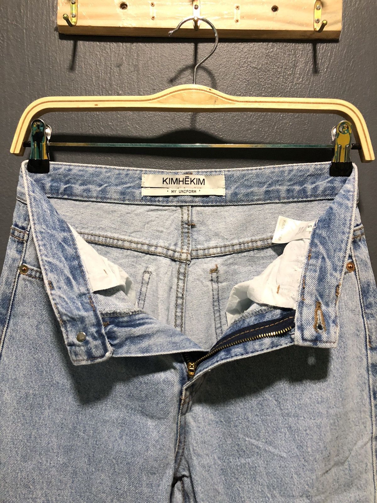 Japanese Brand DESIGNER KIMHĒKIM MY UNIFORM BLUE WASH DENIM Size US 28 / EU 44 - 11 Thumbnail