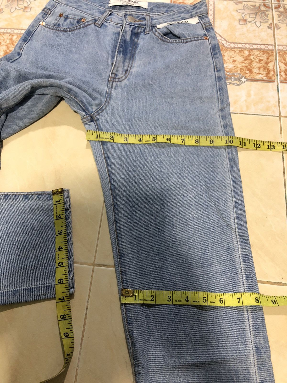 Japanese Brand DESIGNER KIMHĒKIM MY UNIFORM BLUE WASH DENIM Size US 28 / EU 44 - 15 Thumbnail