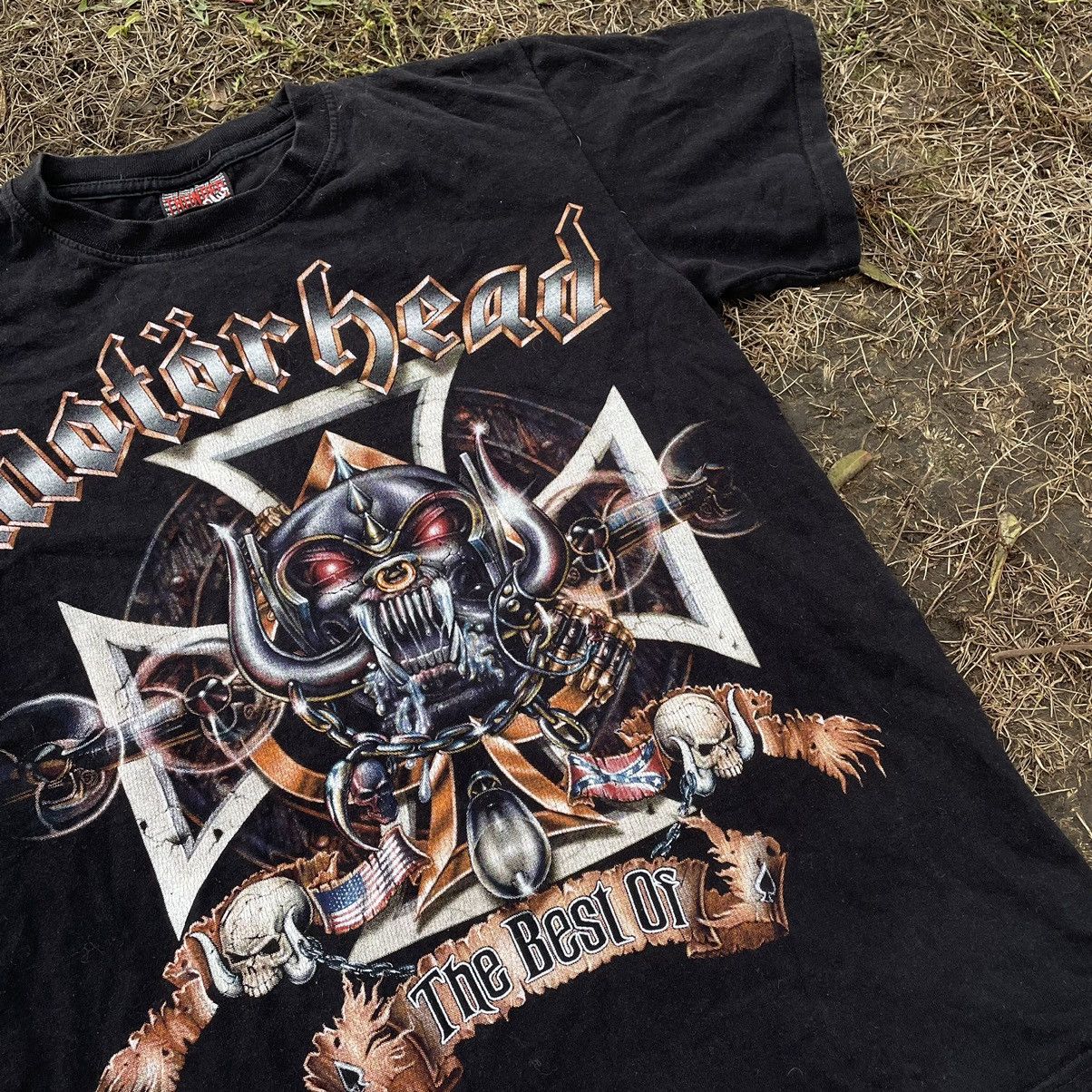 Vintage Vintage 90s Motorhead Faded Graphic Band Tee Grunge Baggy M Size US M / EU 48-50 / 2 - 5 Thumbnail