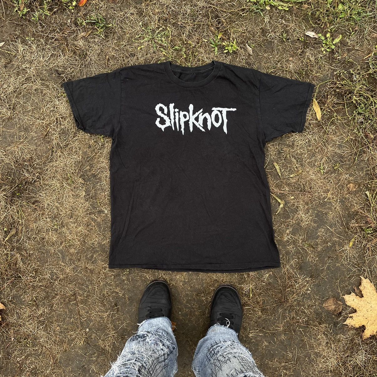 Vintage Vintage Y2K Slipknot Band Tee Graphic Black Streetwear L Size US L / EU 52-54 / 3 - 1 Thumbnail