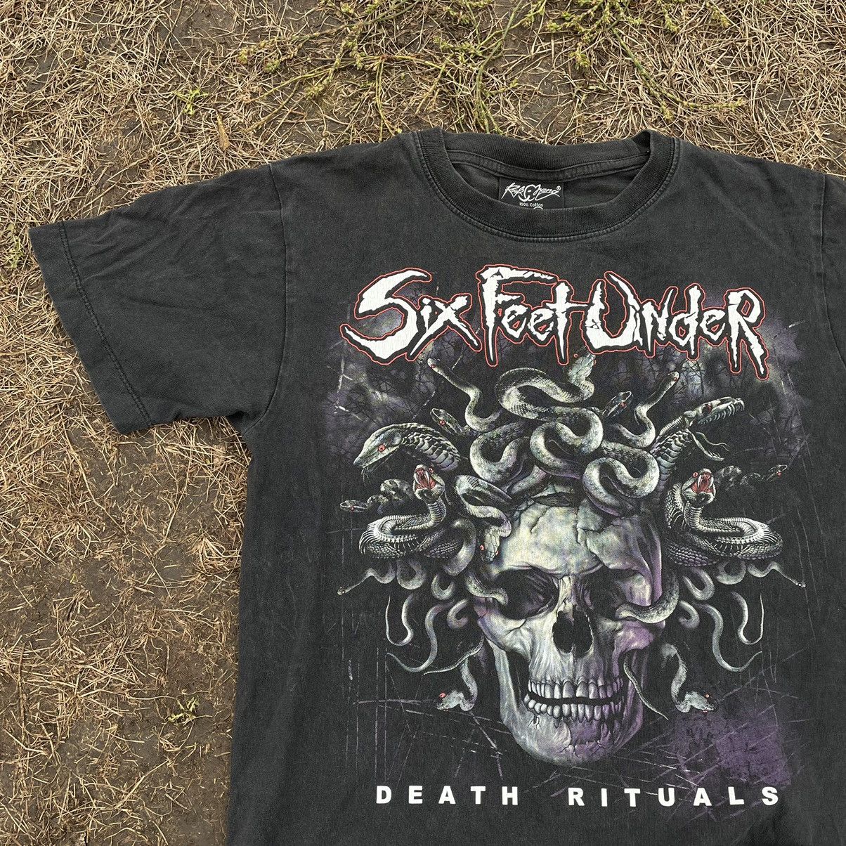 Band Tees Vintage Y2K Skulls Dead Face Horror Tee Rock Streetwear Size US S / EU 44-46 / 1 - 4 Thumbnail
