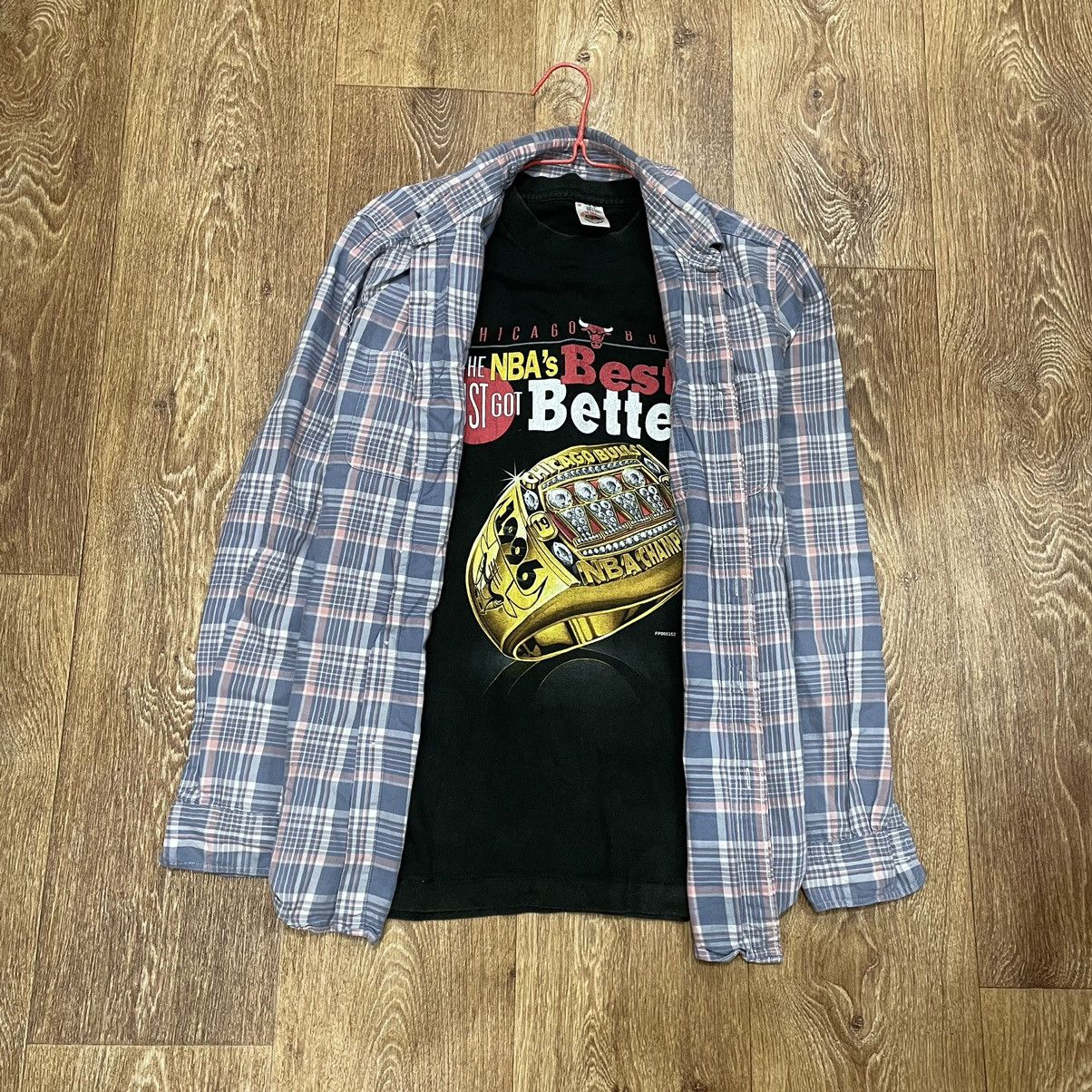 Vintage Vintage 90s Y2K Baggy Plaid Shirt Grunge Streetwear Faded M Size US M / EU 48-50 / 2 - 2 Thumbnail