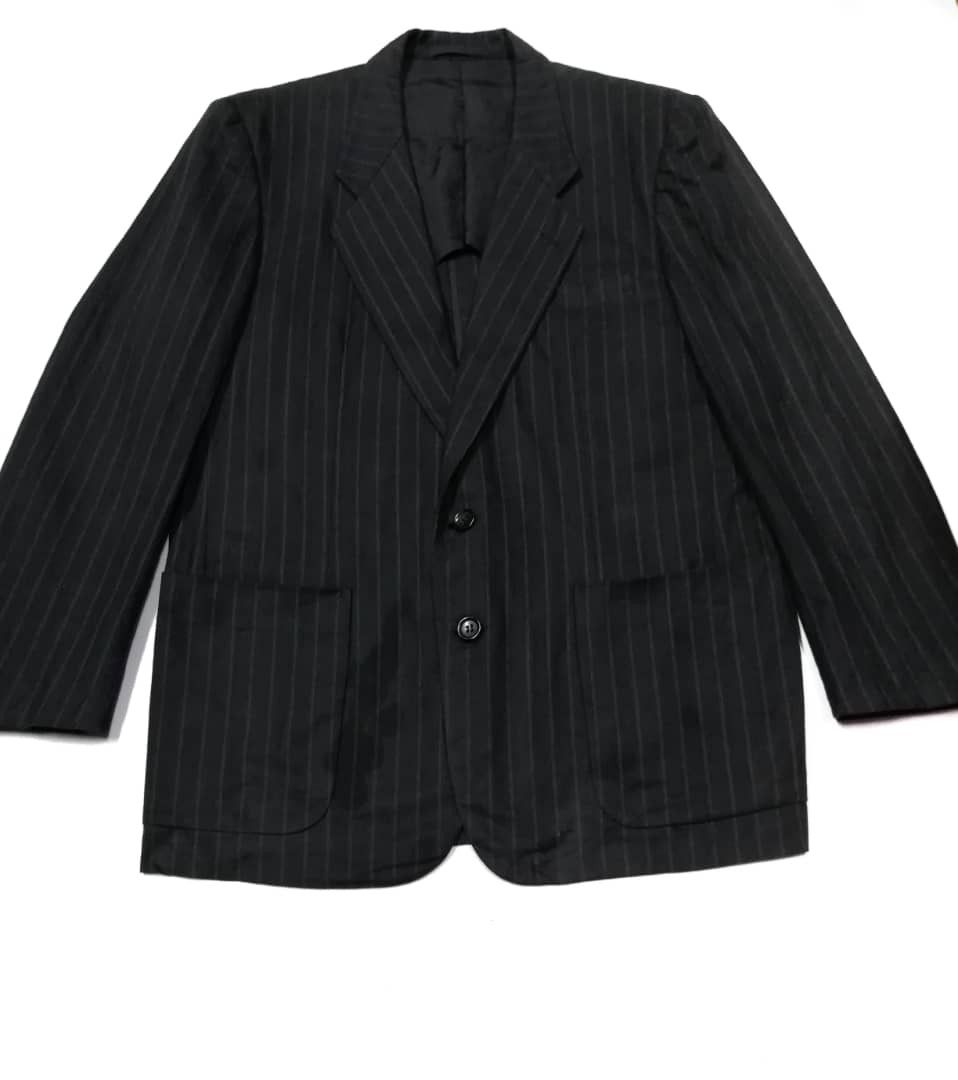 Comme des Garcons Homme 80s CDG Homme Striped Wool Blazer Jacket Size US S / EU 44-46 / 1 - 3 Thumbnail