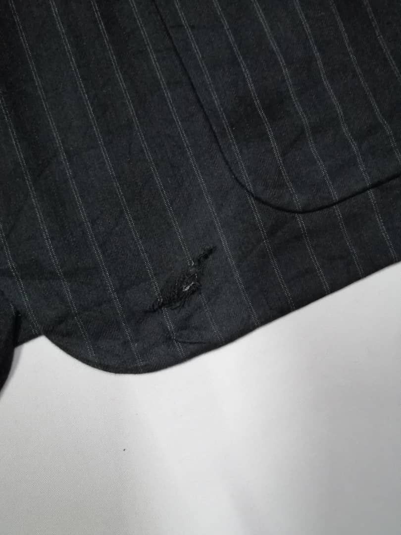 Comme des Garcons Homme 80s CDG Homme Striped Wool Blazer Jacket Size US S / EU 44-46 / 1 - 9 Thumbnail