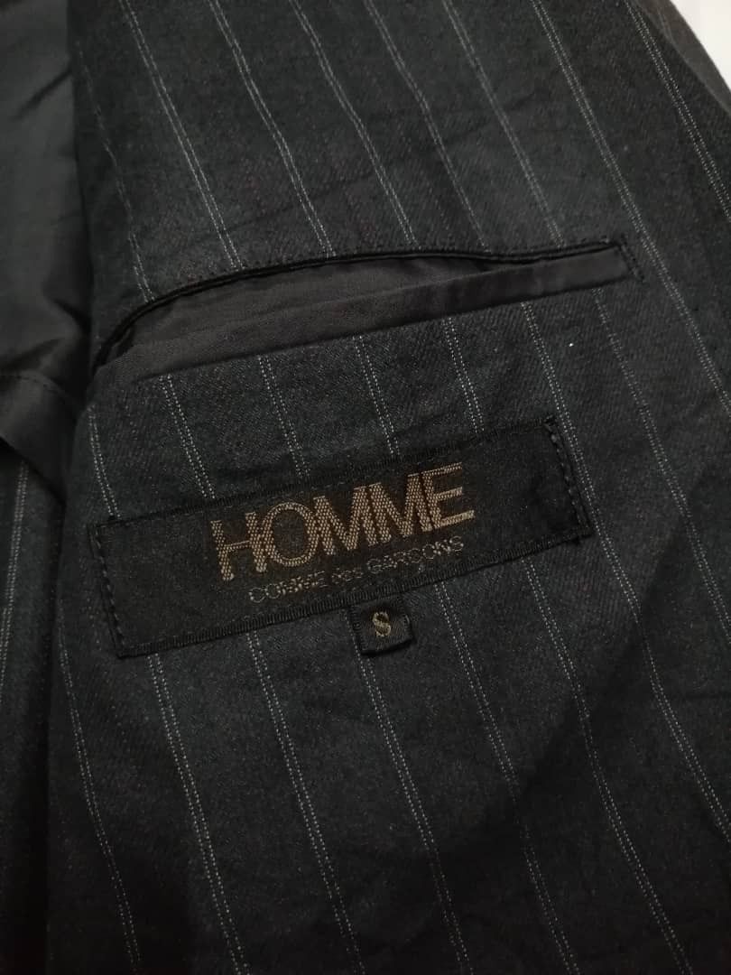 Comme des Garcons Homme 80s CDG Homme Striped Wool Blazer Jacket Size US S / EU 44-46 / 1 - 6 Thumbnail