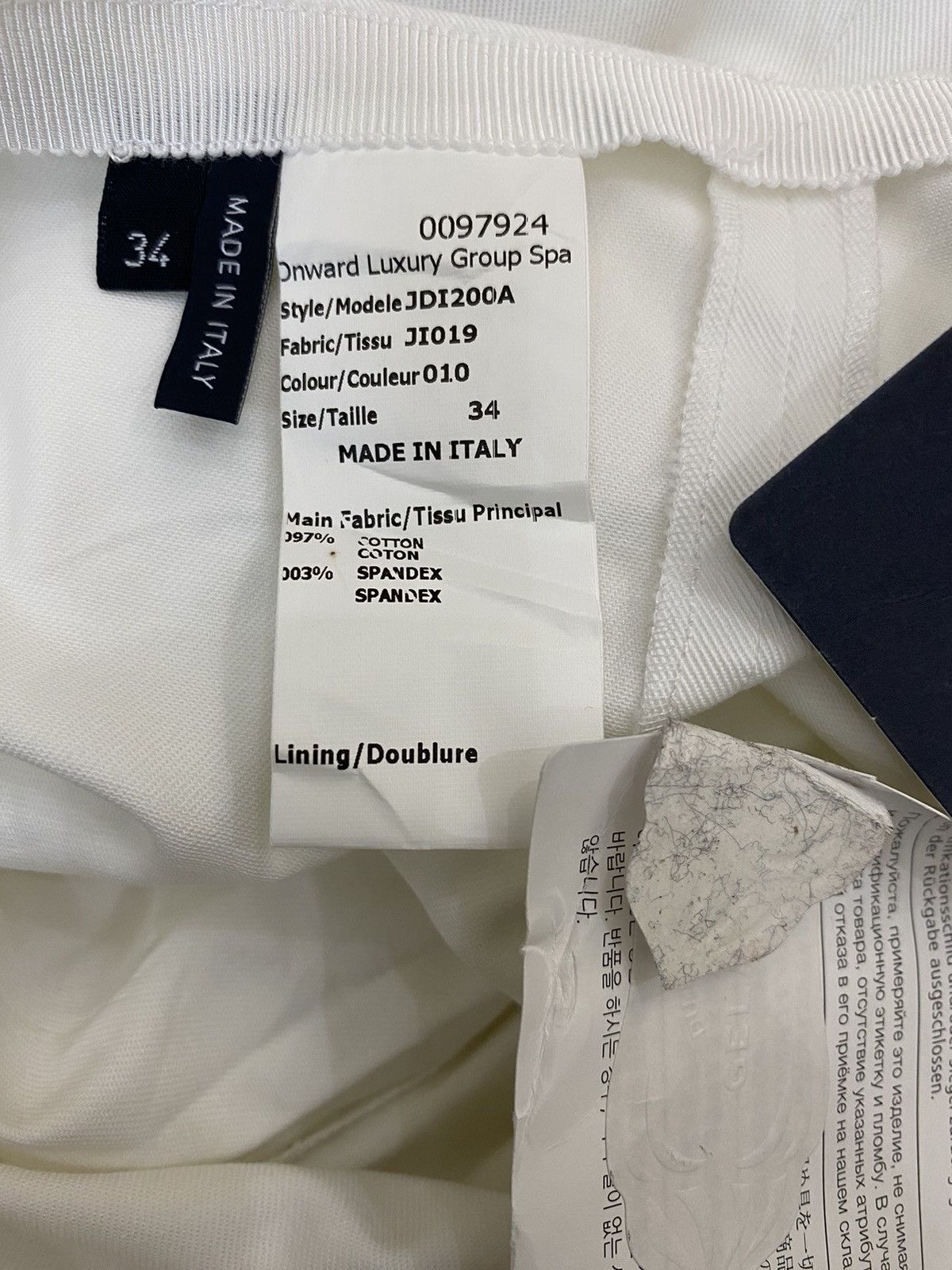 Jil Sander Jil Sander Navy White Casual Pant Size 26" / US 2 / IT 38 - 6 Thumbnail