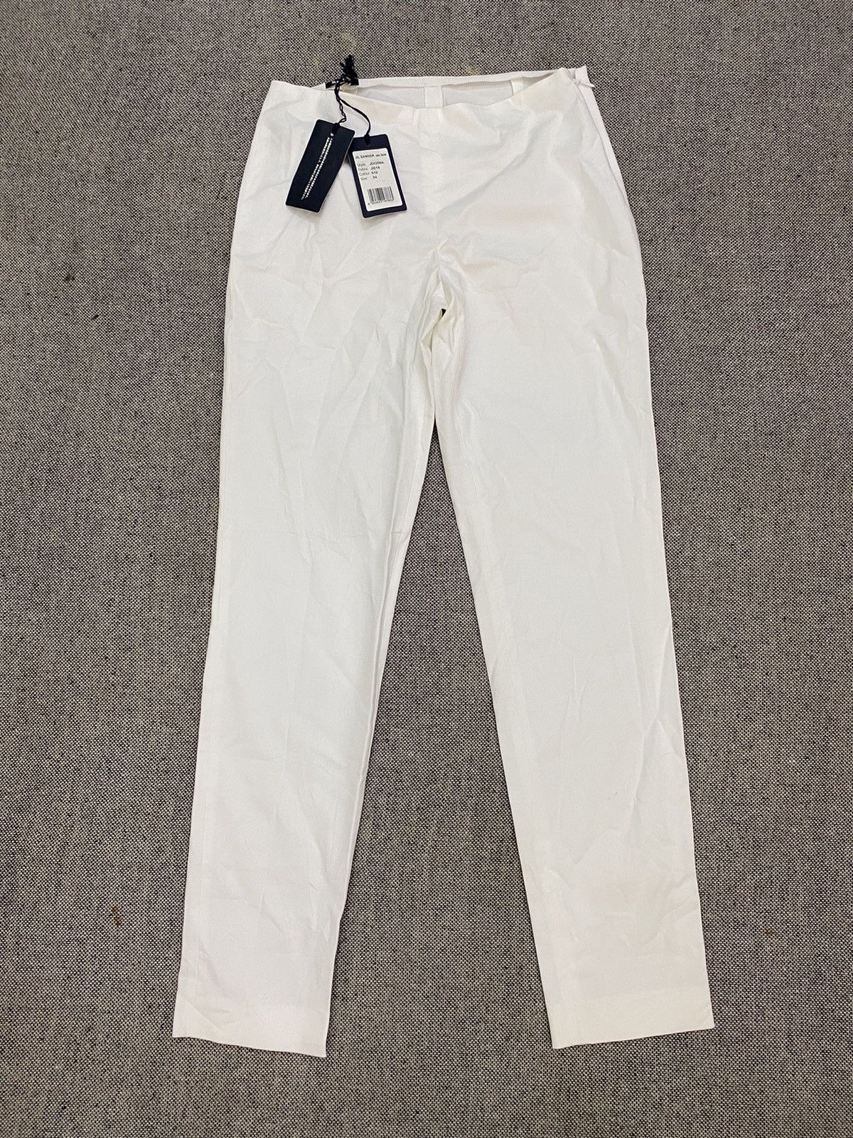 image of Jil Sander Navy White Casual Pant, Women's (Size 26)