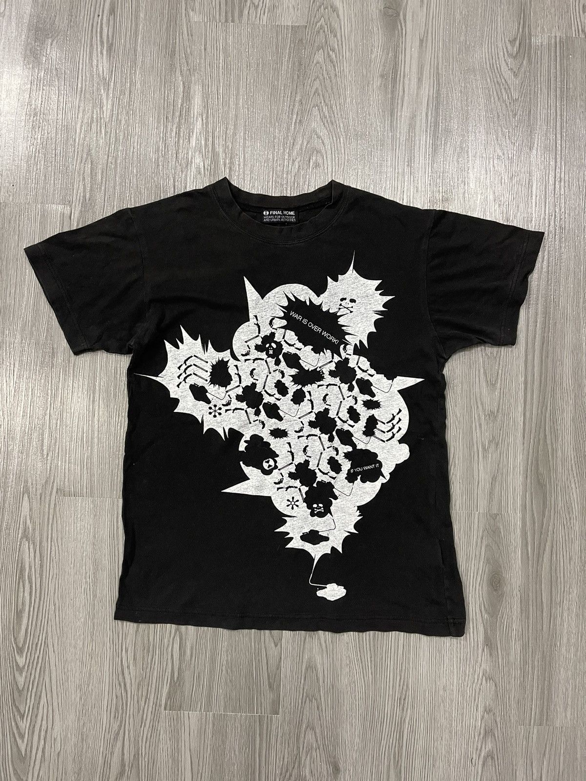 Final Home × Issey Miyake Final Home War Is Over Work black shirt Size S / US 4 / IT 40 - 1 Thumbnail