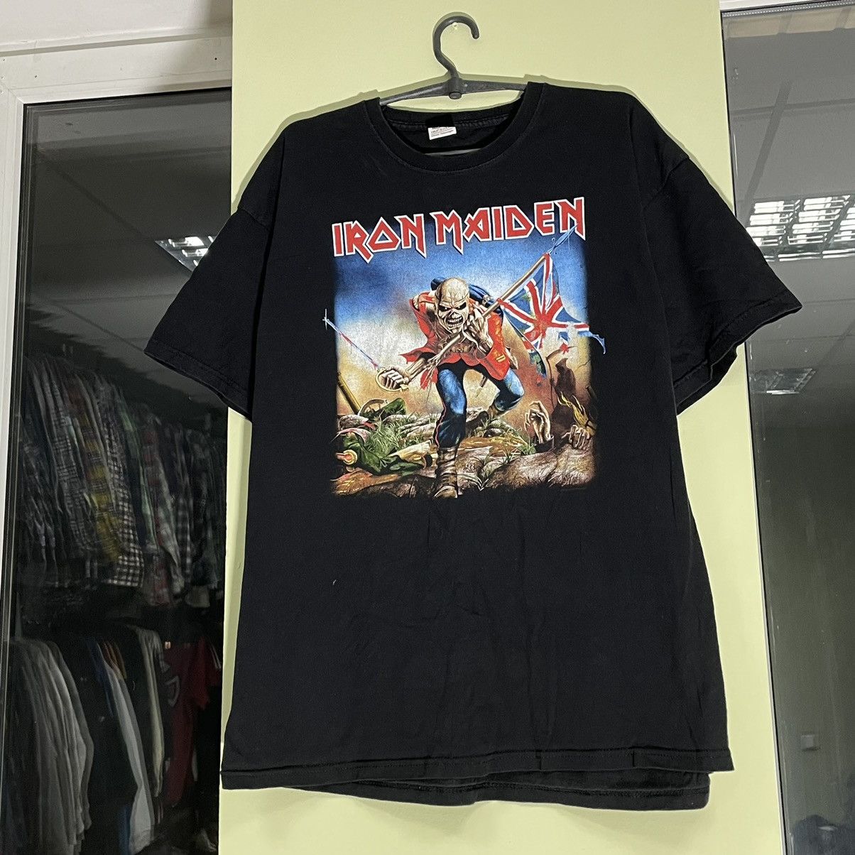 Vintage Vintage Iron Maiden Band Tee Graphic Print Grunge Skate L Size US L / EU 52-54 / 3 - 3 Thumbnail