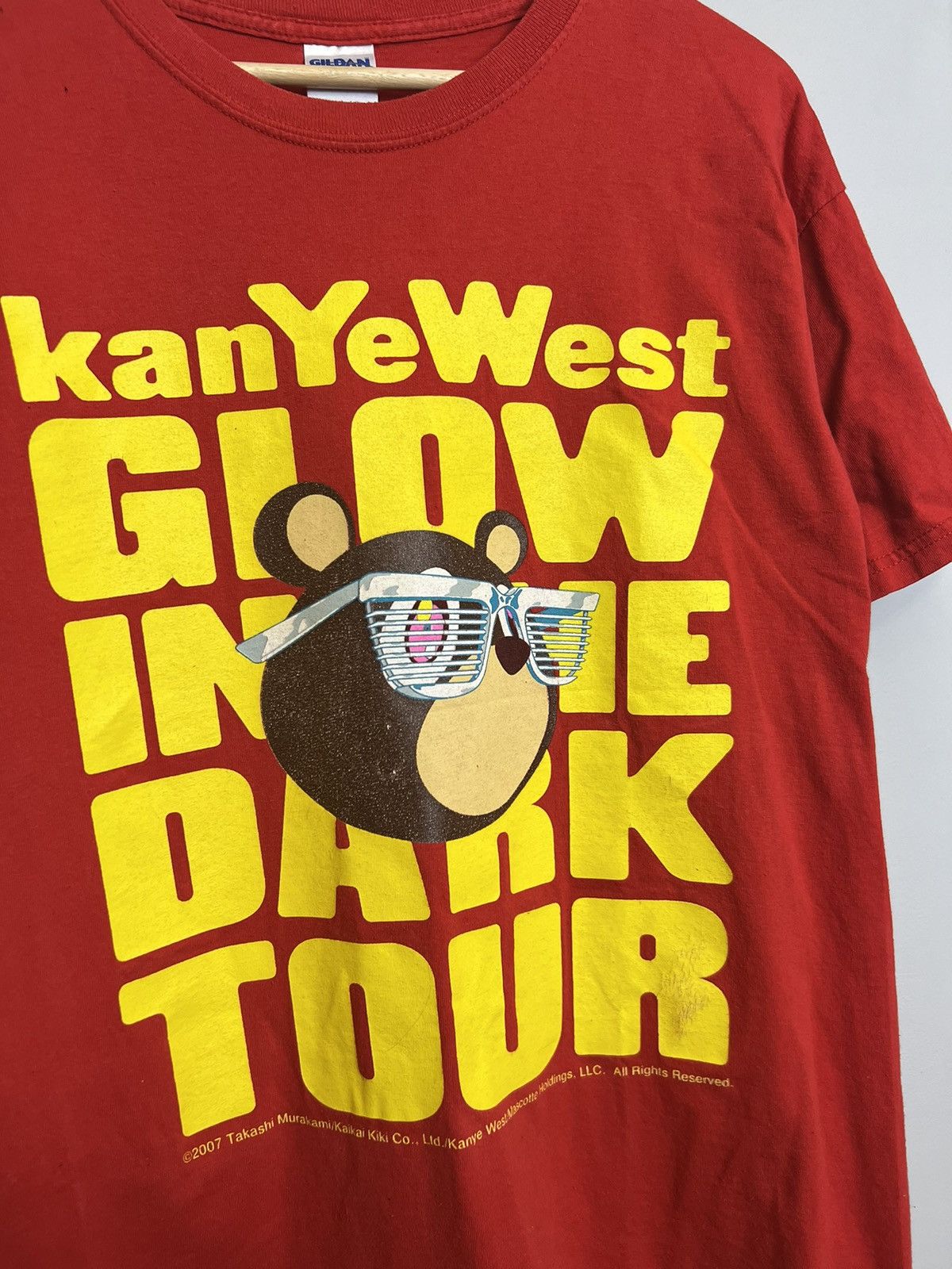 Kanye West Vintage 00s Kanye Daft Punk Glow Dark Murakami Rap Tee rare Size US L / EU 52-54 / 3 - 3 Thumbnail
