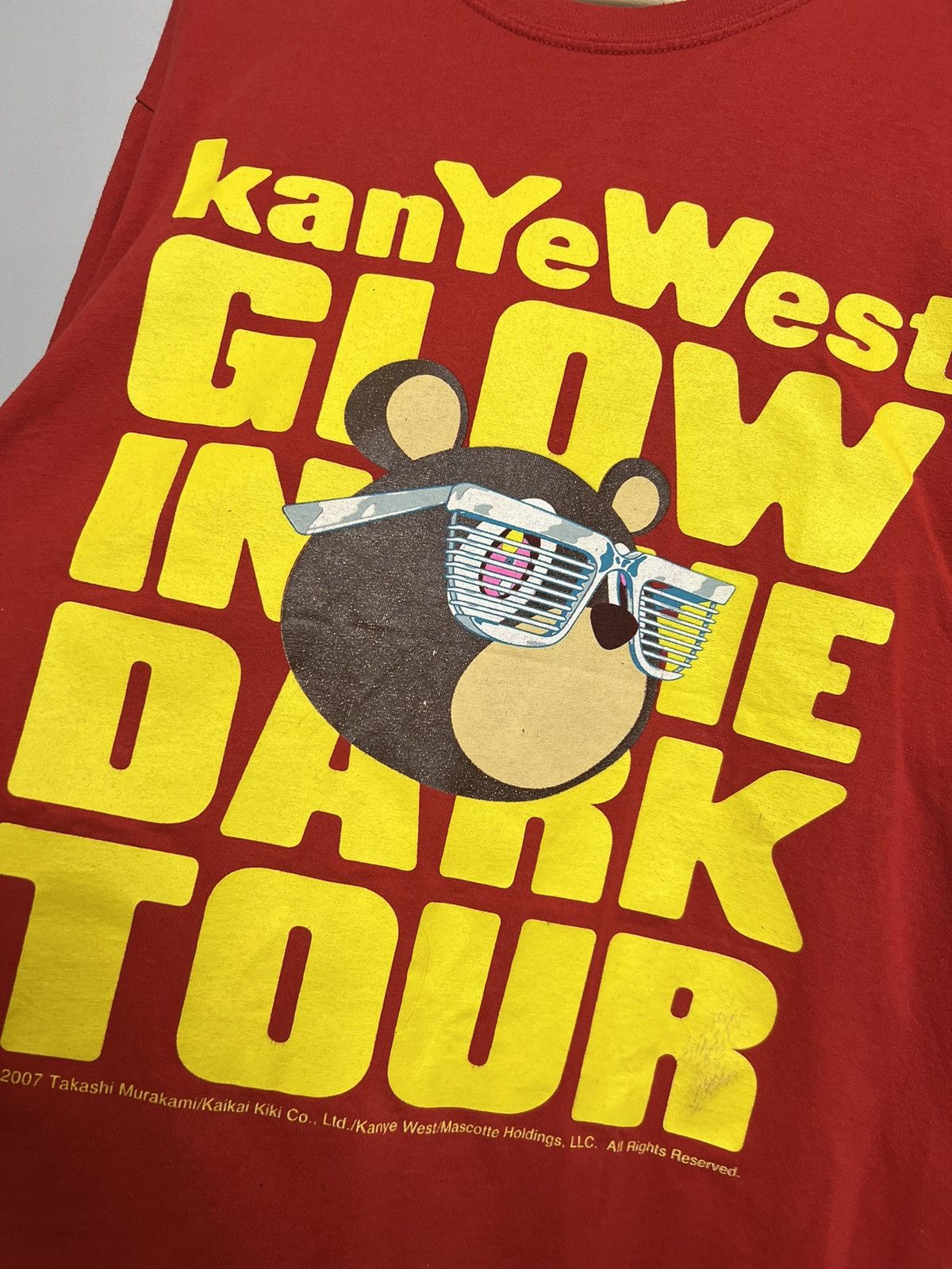 Kanye West Vintage 00s Kanye Daft Punk Glow Dark Murakami Rap Tee rare Size US L / EU 52-54 / 3 - 7 Thumbnail