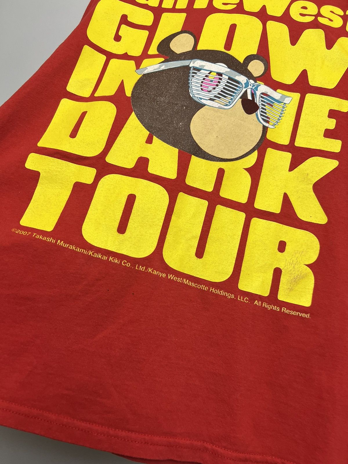 Kanye West Vintage 00s Kanye Daft Punk Glow Dark Murakami Rap Tee rare Size US L / EU 52-54 / 3 - 5 Thumbnail