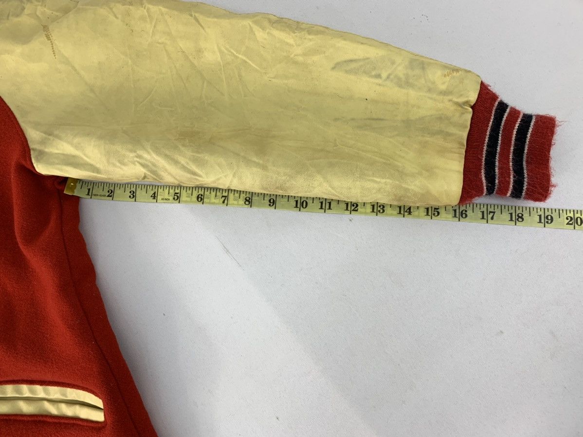 Delong Vintage 80s Rare Simple DeLong Varsity Jacket Leather Sleeve Size US M / EU 48-50 / 2 - 10 Thumbnail