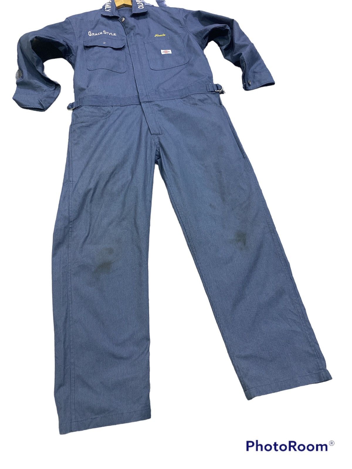 Dickies Vintage Dickies Hickory Stripe Overall Jumpsuit Size US 42 / EU 58 - 3 Thumbnail