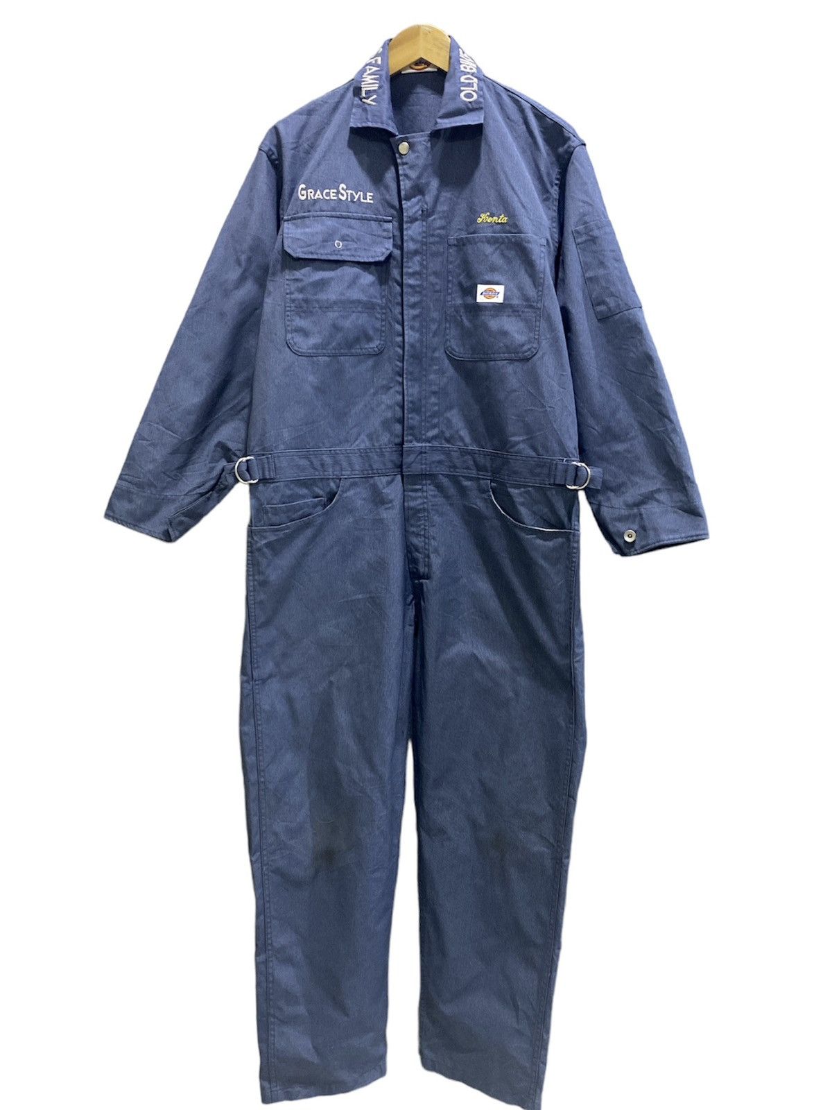 Dickies Vintage Dickies Hickory Stripe Overall Jumpsuit Size US 42 / EU 58 - 1 Thumbnail