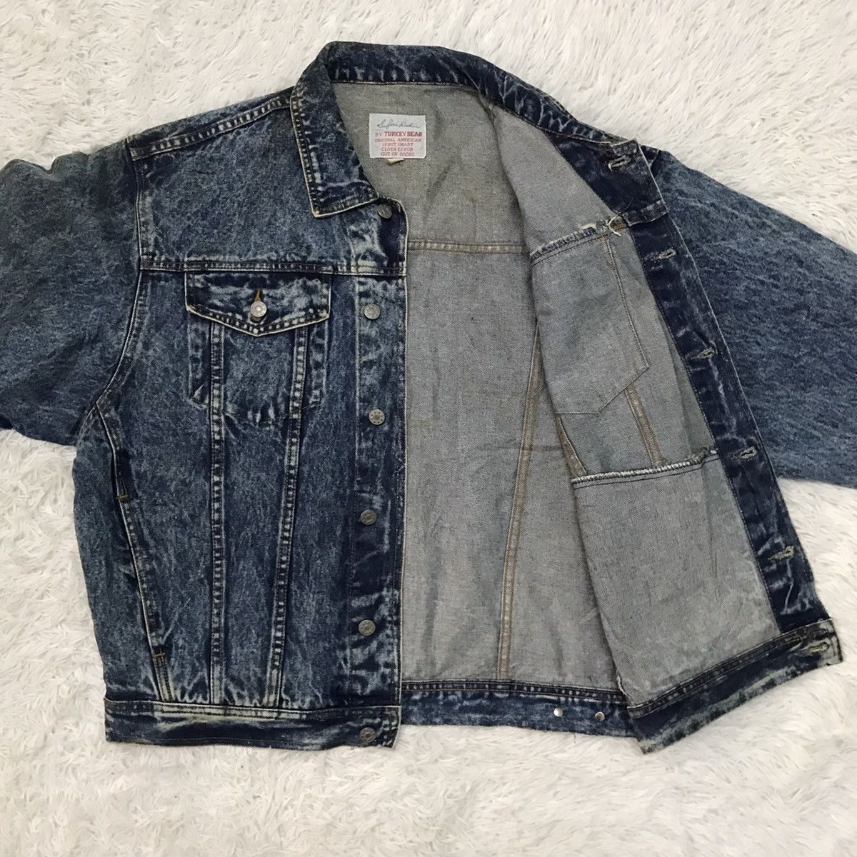Japanese Brand Vtg Safari Rookie by Turkey Bear Denim Jacket Size US L / EU 52-54 / 3 - 13 Thumbnail