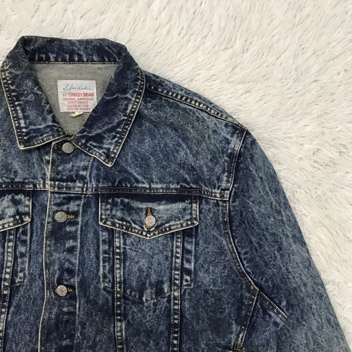 Japanese Brand Vtg Safari Rookie by Turkey Bear Denim Jacket Size US L / EU 52-54 / 3 - 5 Thumbnail