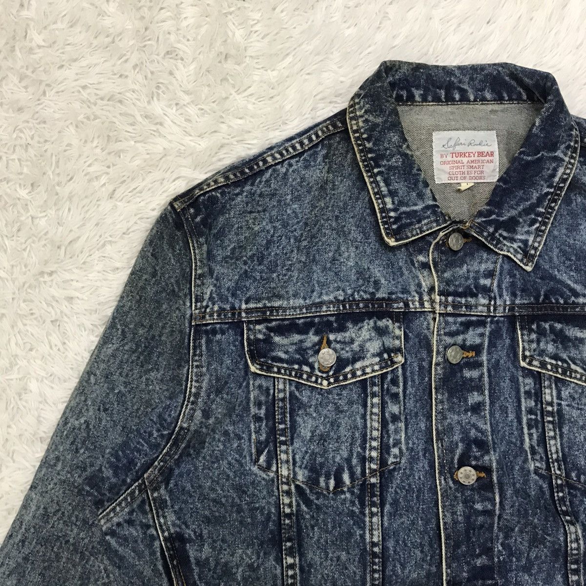 Japanese Brand Vtg Safari Rookie by Turkey Bear Denim Jacket Size US L / EU 52-54 / 3 - 6 Thumbnail