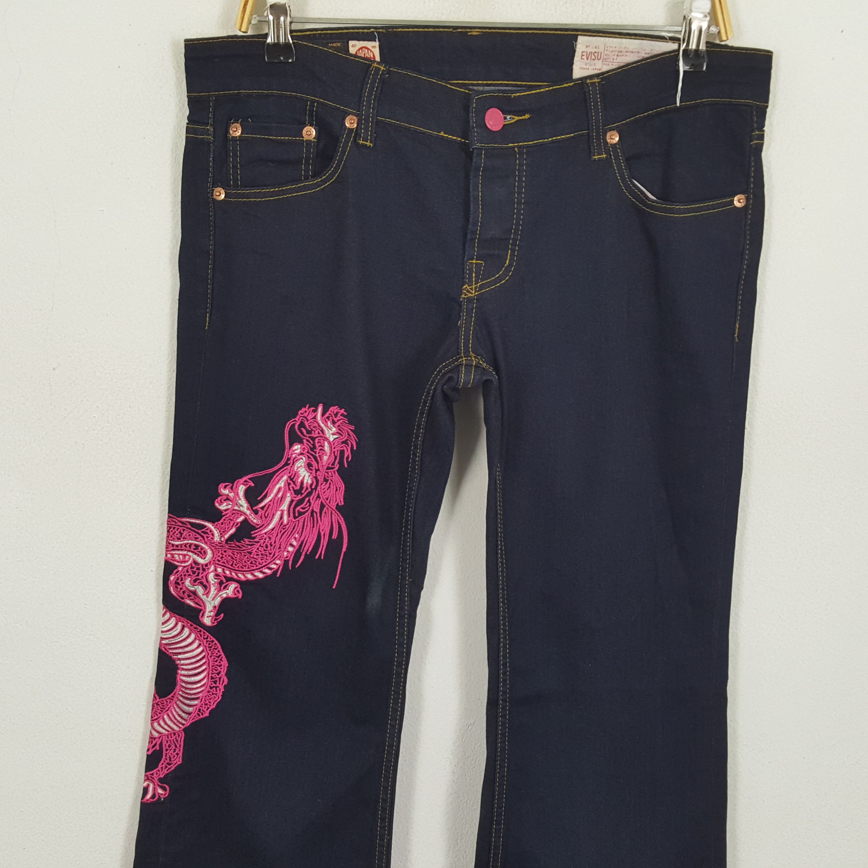 Evisu × Japanese Brand × Vintage Vintage EVISU Japanese Brand Daicock Bootcut Woman's Jeans Size 34" / US 12 / IT 48 - 2 Thumbnail