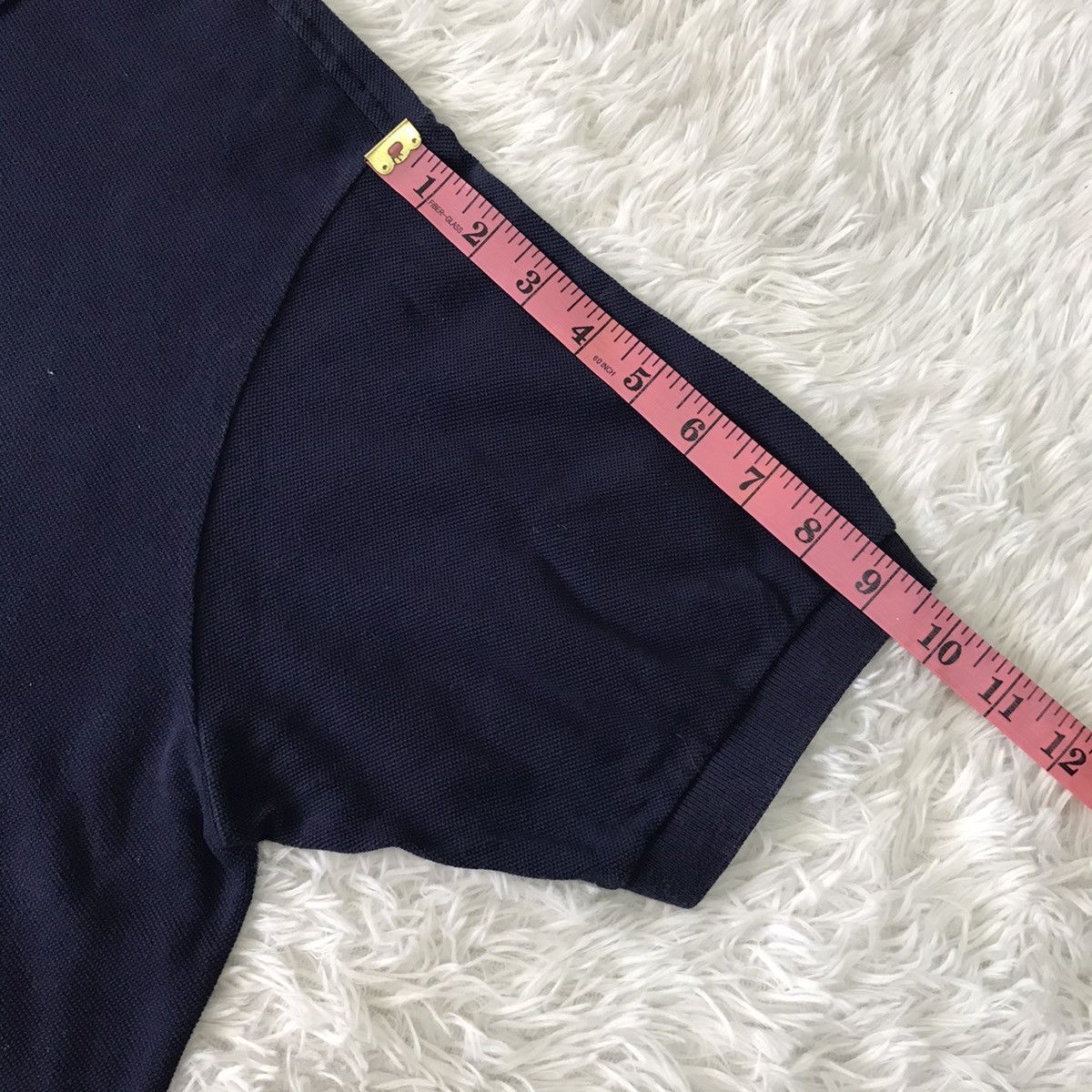 Lacoste 💥Steals💥Vtg Chemise Lacoste Collar Tee Made in France Size US L / EU 52-54 / 3 - 14 Thumbnail