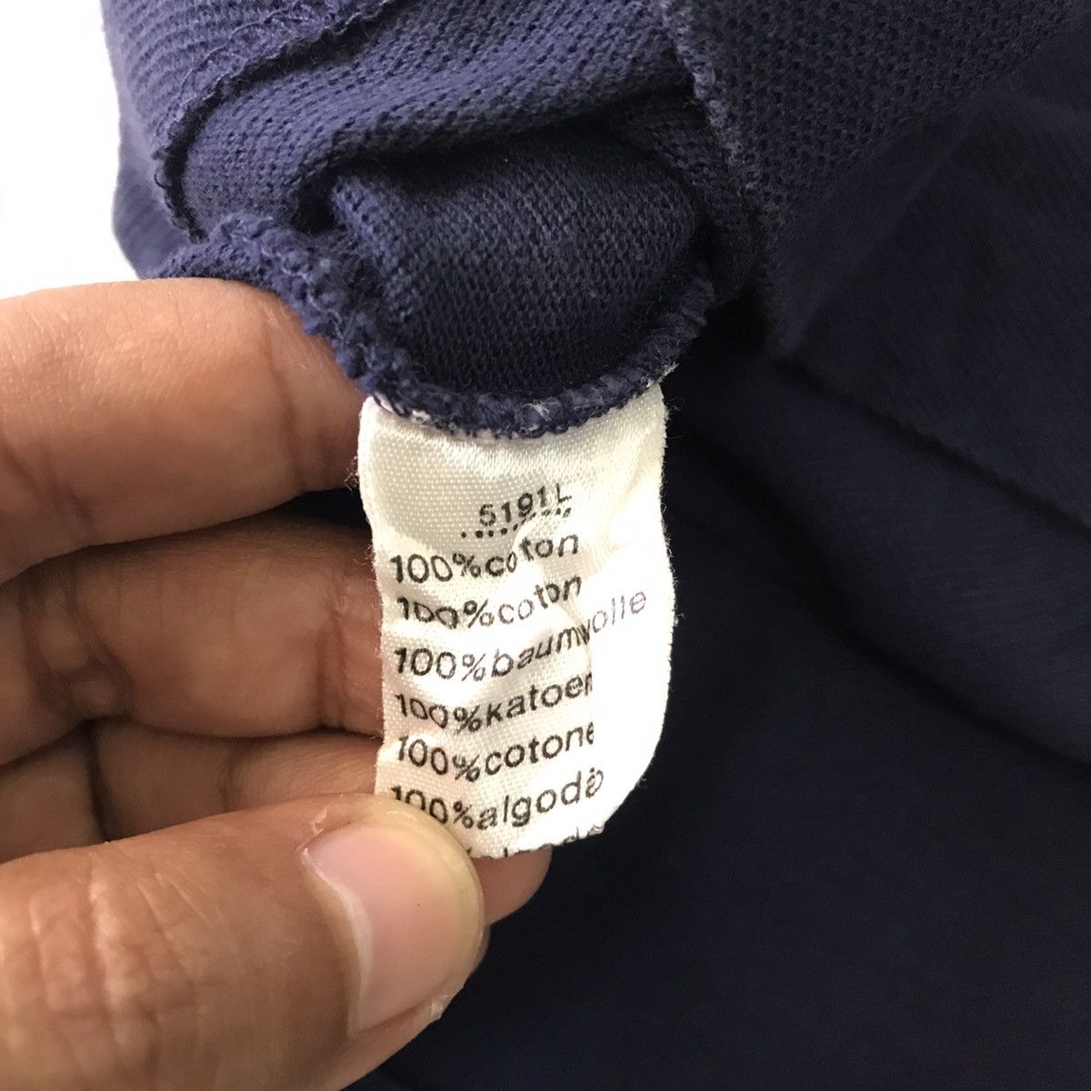 Lacoste 💥Steals💥Vtg Chemise Lacoste Collar Tee Made in France Size US L / EU 52-54 / 3 - 16 Thumbnail