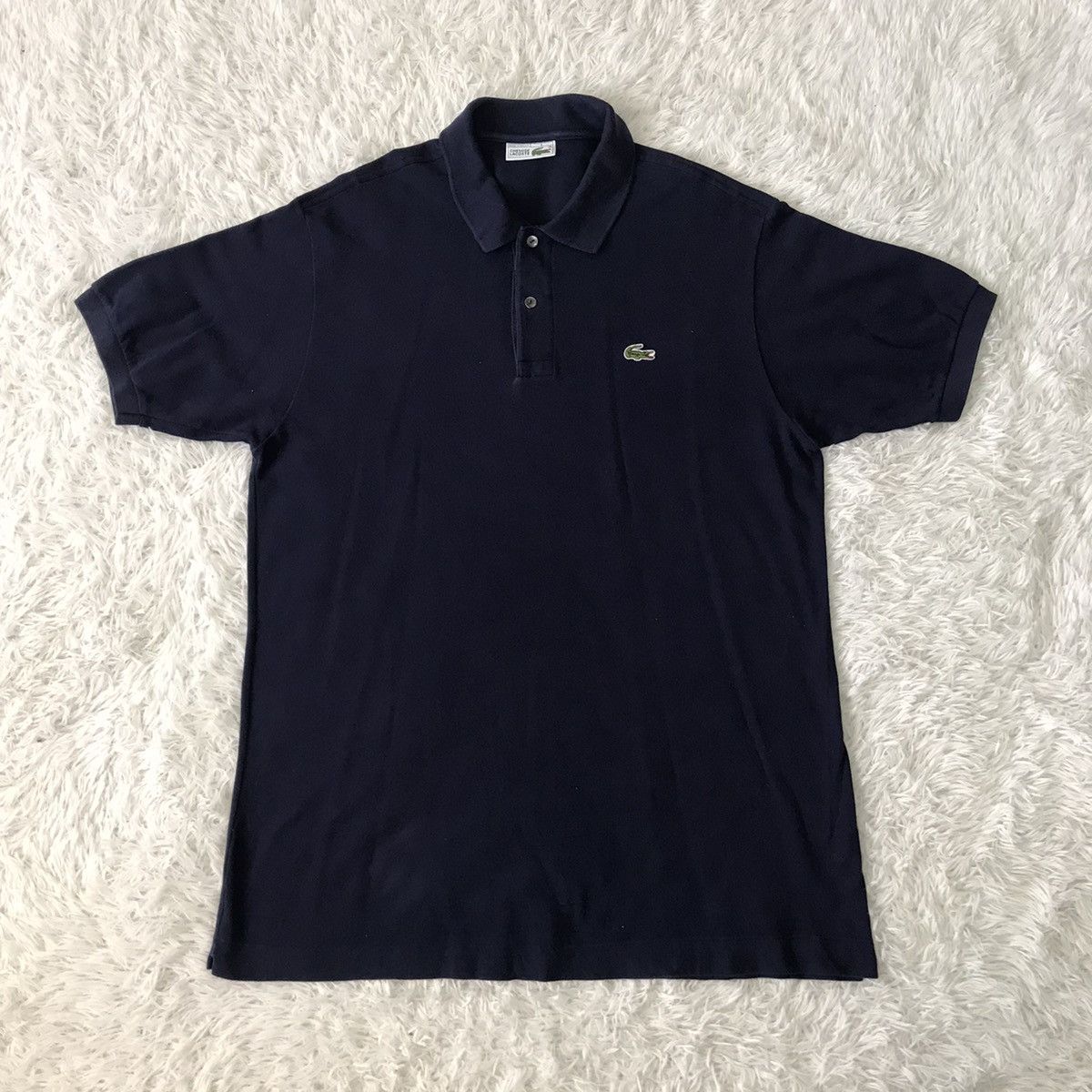 Lacoste 💥Steals💥Vtg Chemise Lacoste Collar Tee Made in France Size US L / EU 52-54 / 3 - 10 Thumbnail