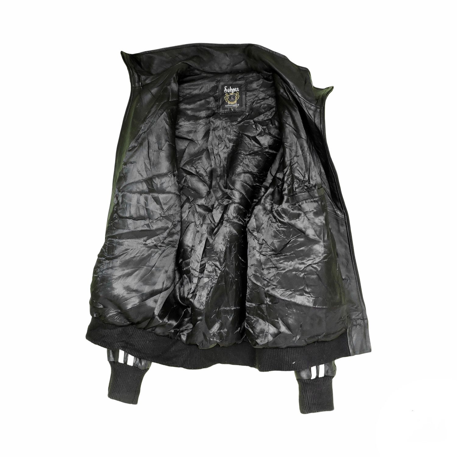 Schott × Vintage Schott Track Leather Jacket Size US L / EU 52-54 / 3 - 3 Thumbnail