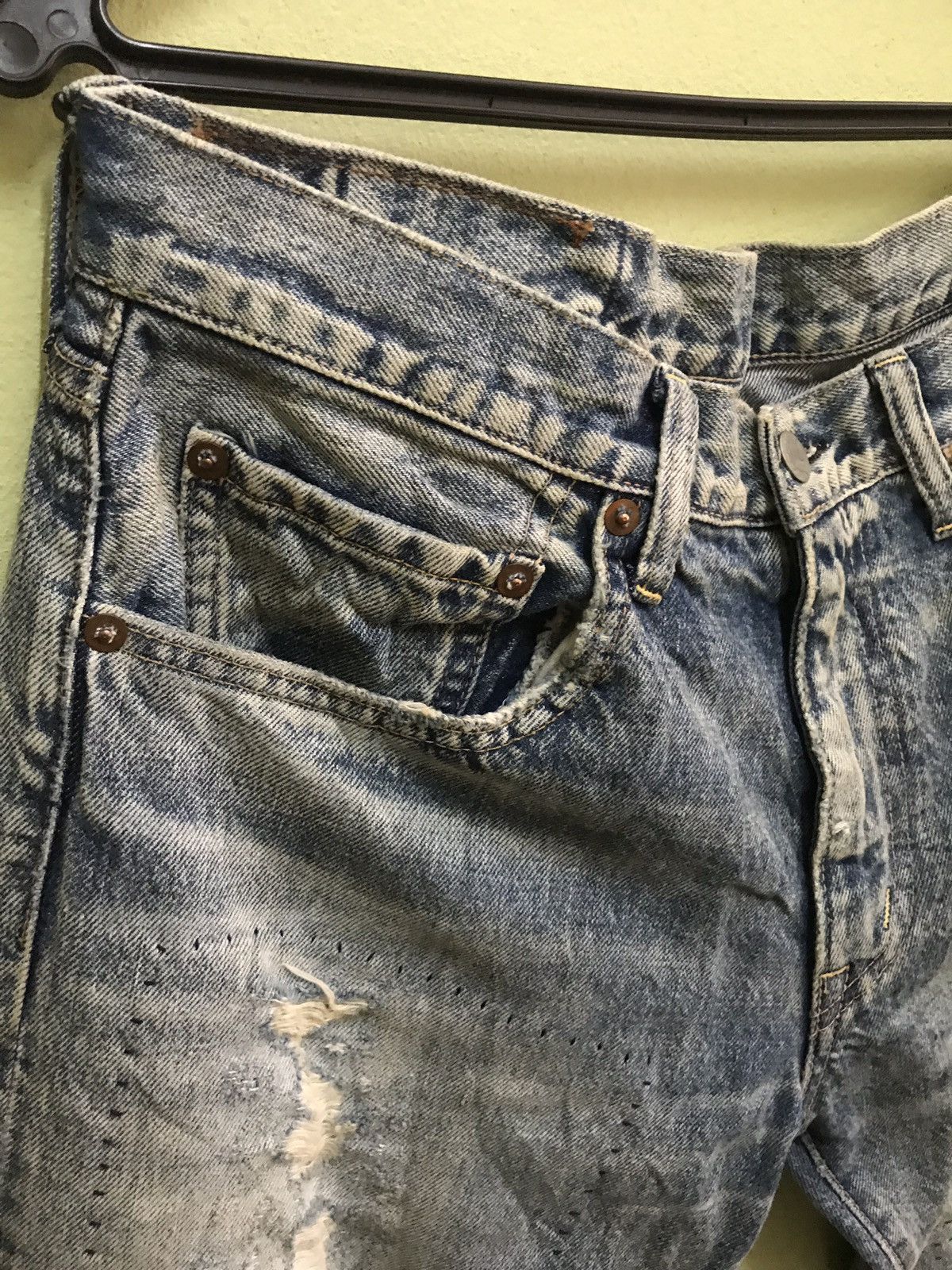 Japanese Brand Rna Slang Jeans Thrashed Punk Size US 33 - 7 Thumbnail