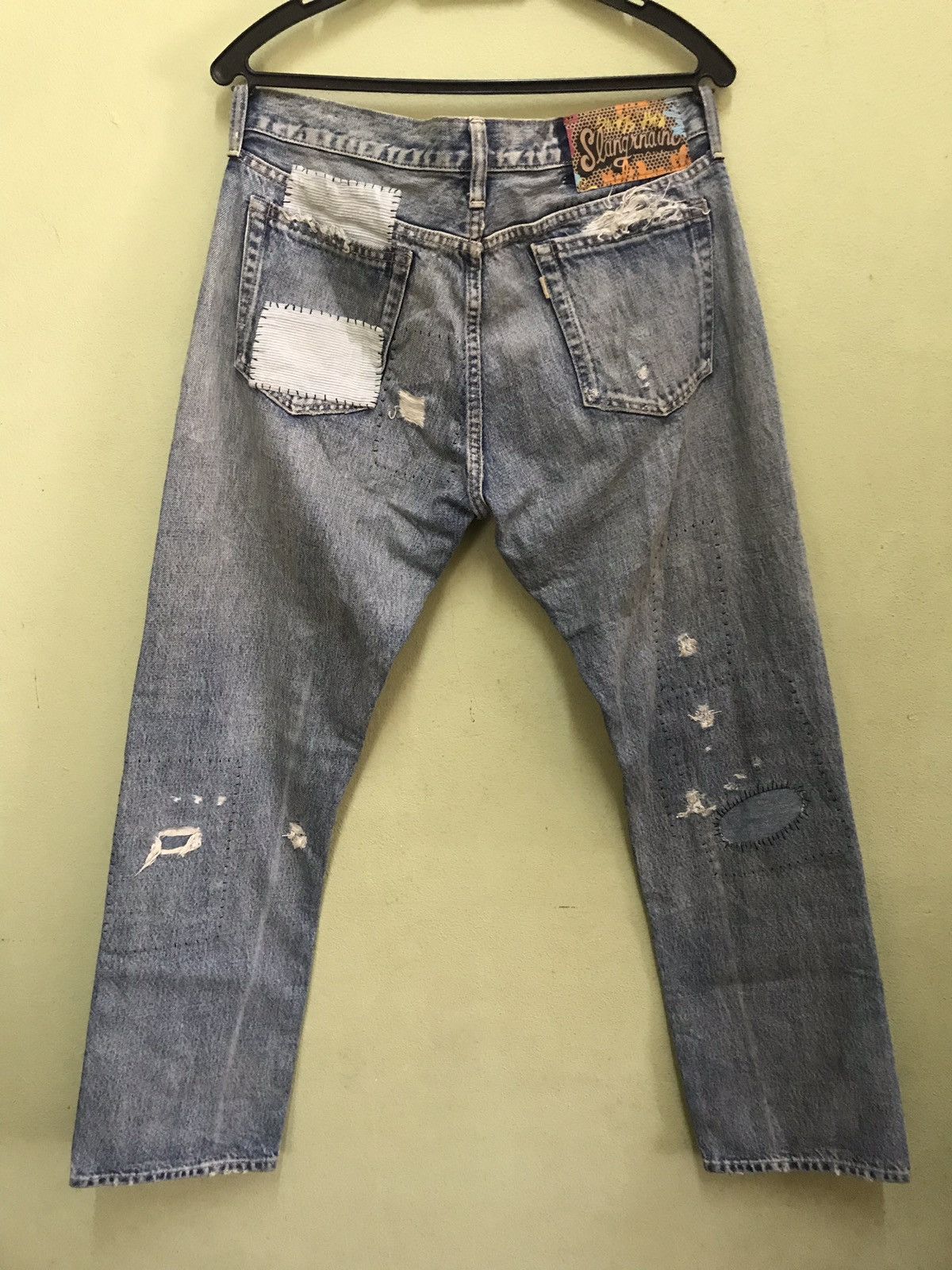 Japanese Brand Rna Slang Jeans Thrashed Punk Size US 33 - 8 Thumbnail