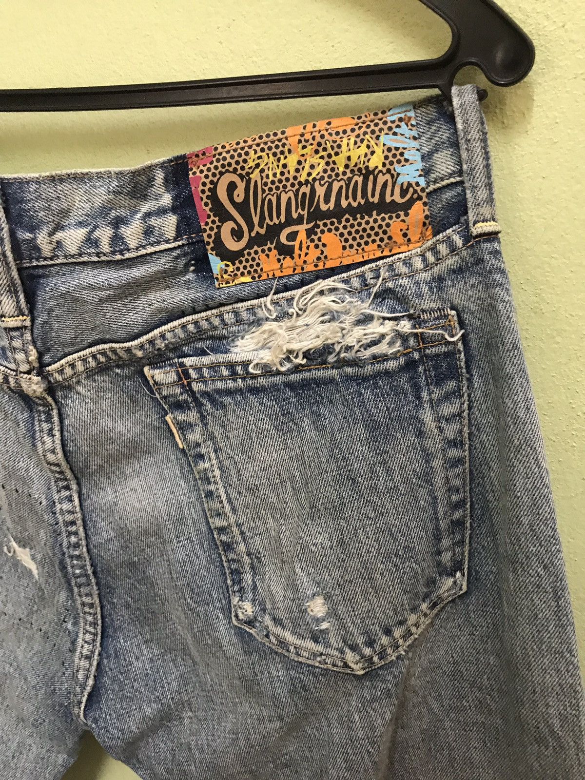 Japanese Brand Rna Slang Jeans Thrashed Punk Size US 33 - 12 Thumbnail
