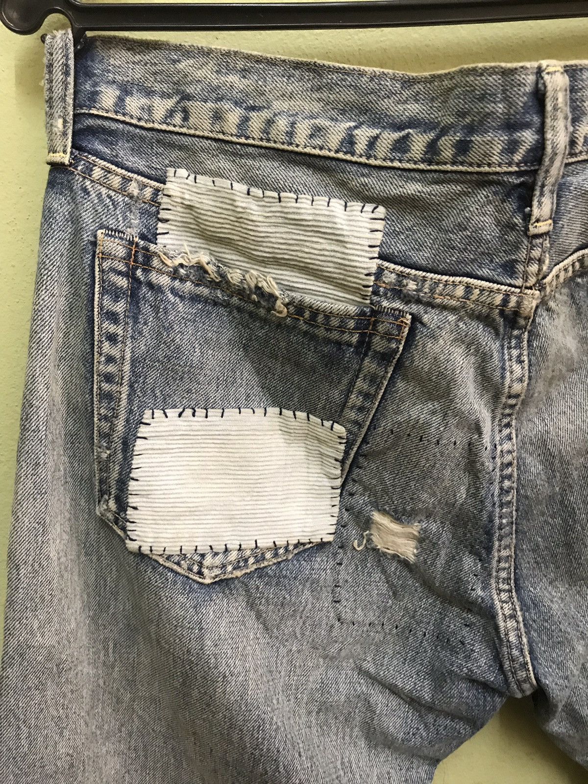 Japanese Brand Rna Slang Jeans Thrashed Punk Size US 33 - 11 Thumbnail