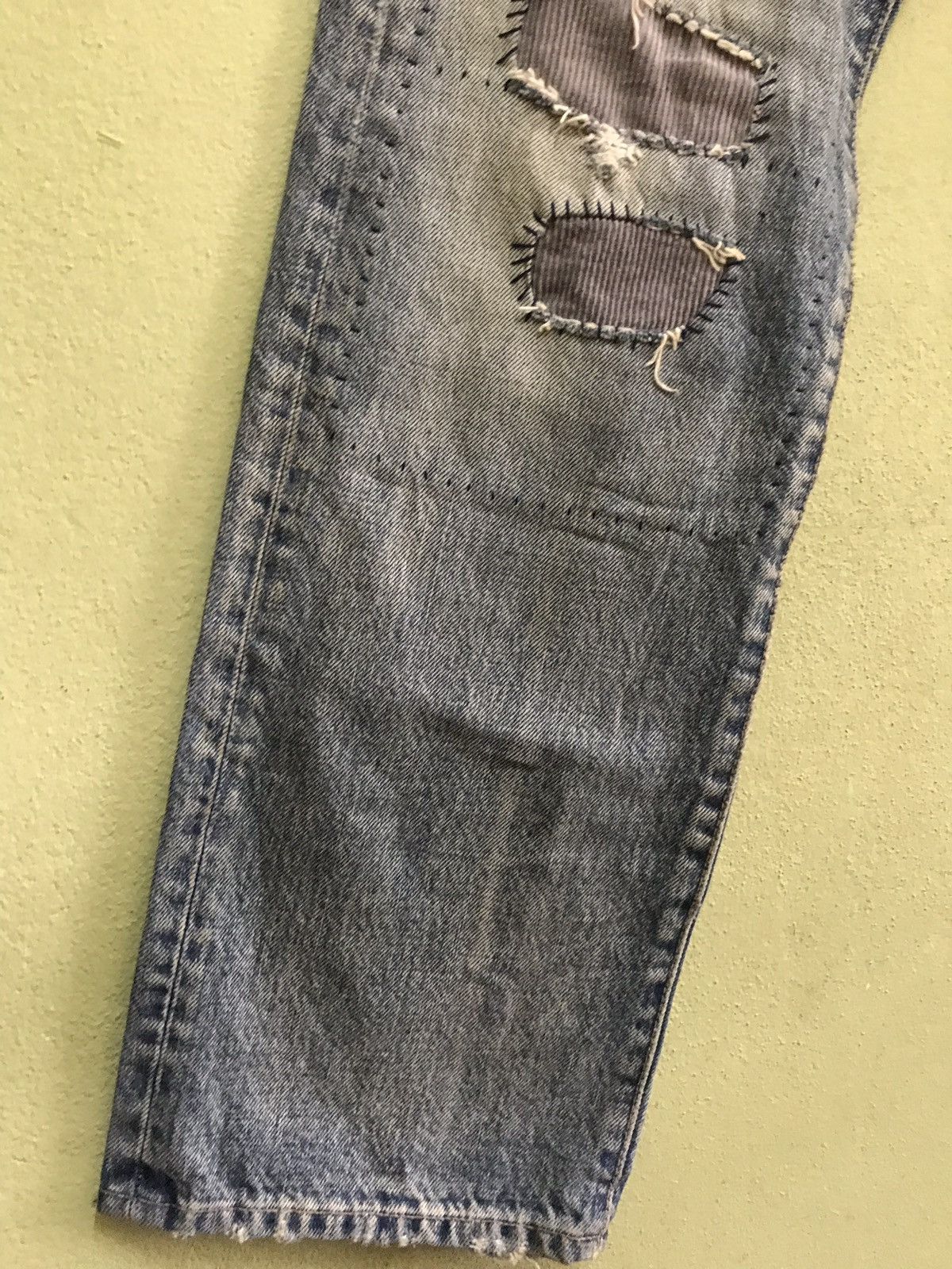 Japanese Brand Rna Slang Jeans Thrashed Punk Size US 33 - 2 Thumbnail