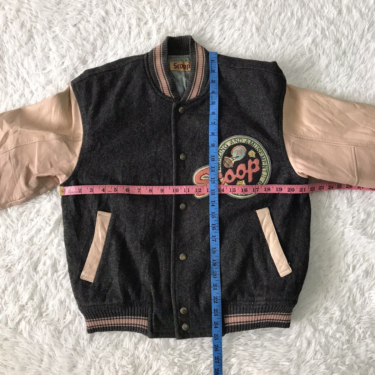 Japanese Brand × Vintage 💥Steals💥Vtg Scoop Varsity Jacket Made in Japan Size US M / EU 48-50 / 2 - 20 Thumbnail