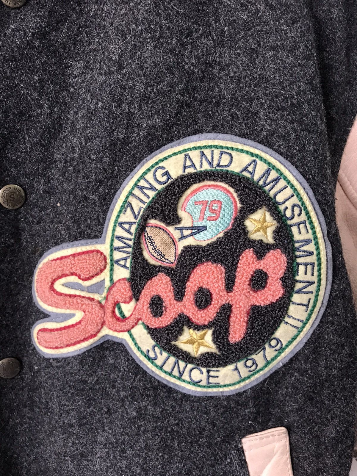 Japanese Brand × Vintage 💥Steals💥Vtg Scoop Varsity Jacket Made in Japan Size US M / EU 48-50 / 2 - 11 Thumbnail