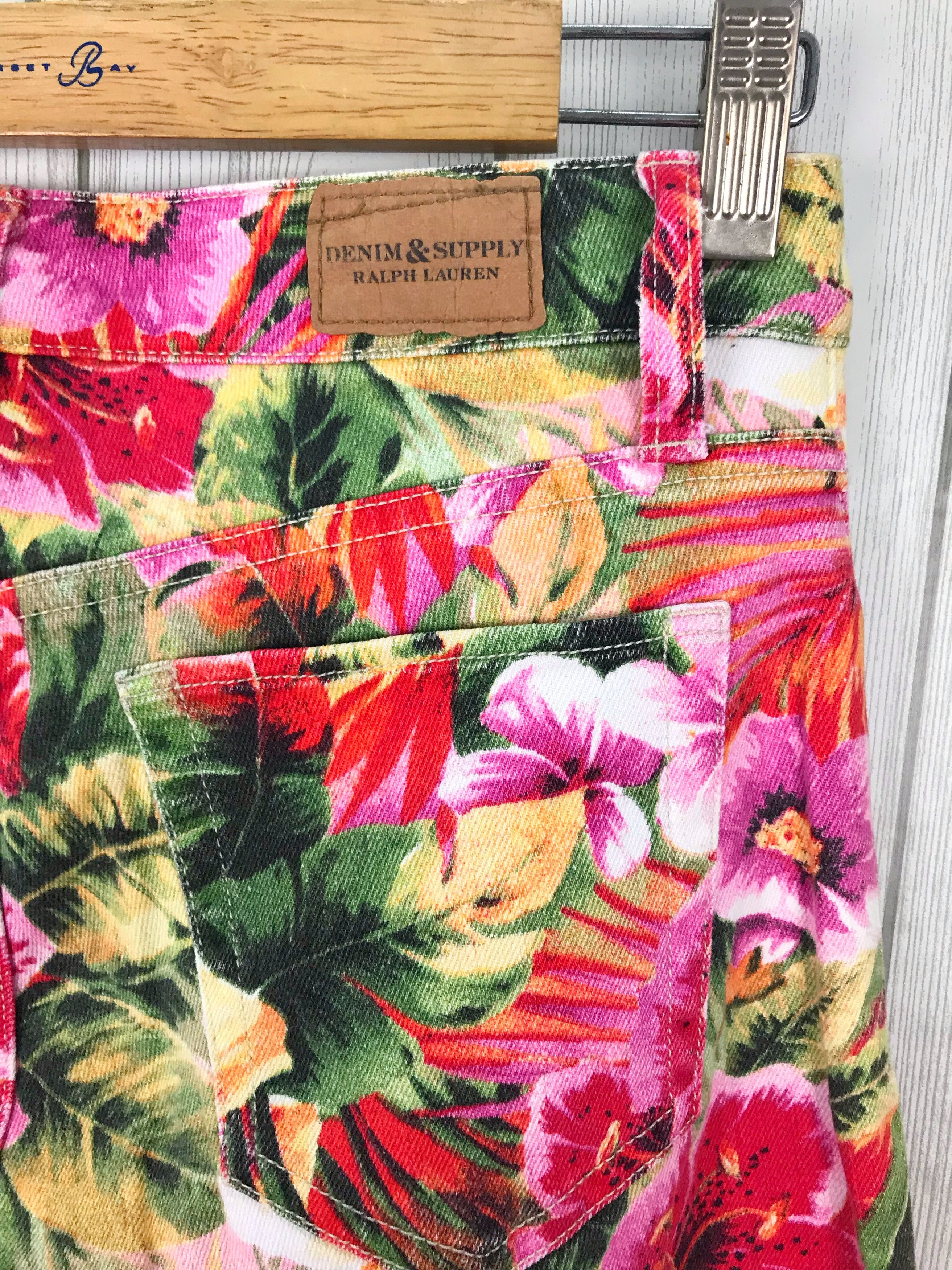 Denim & Supply Ralph Lauren DENIM & SUPPLY Ralph Lauren Floral Stretch Denim Jeans Size US 28 / EU 44 - 16 Thumbnail