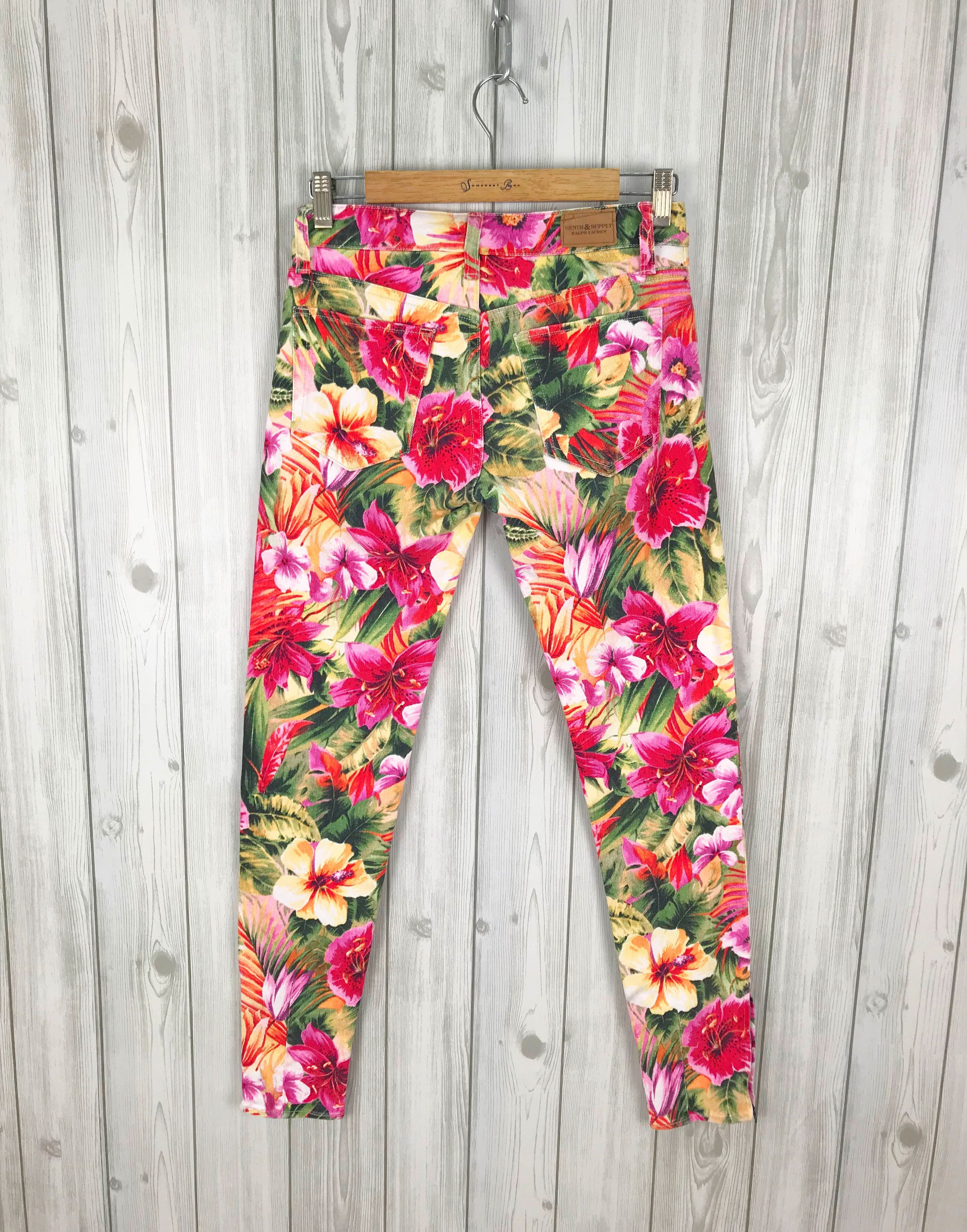 Denim & Supply Ralph Lauren DENIM & SUPPLY Ralph Lauren Floral Stretch Denim Jeans Size US 28 / EU 44 - 11 Thumbnail