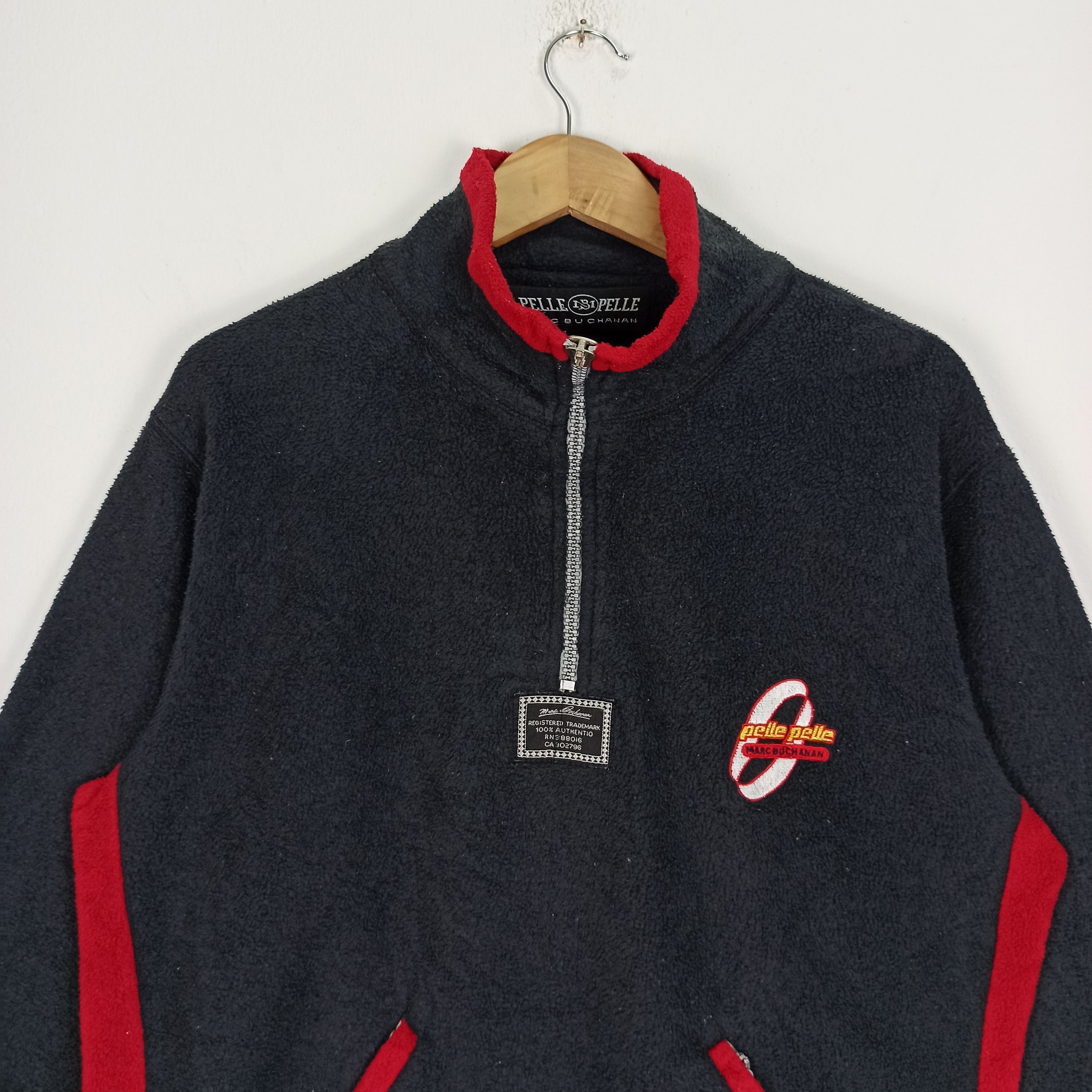 Marc Buchanan Rare Pelle Pelle Marc Buchanan Fleece Jacket Half Zipper Size US M / EU 48-50 / 2 - 2 Thumbnail