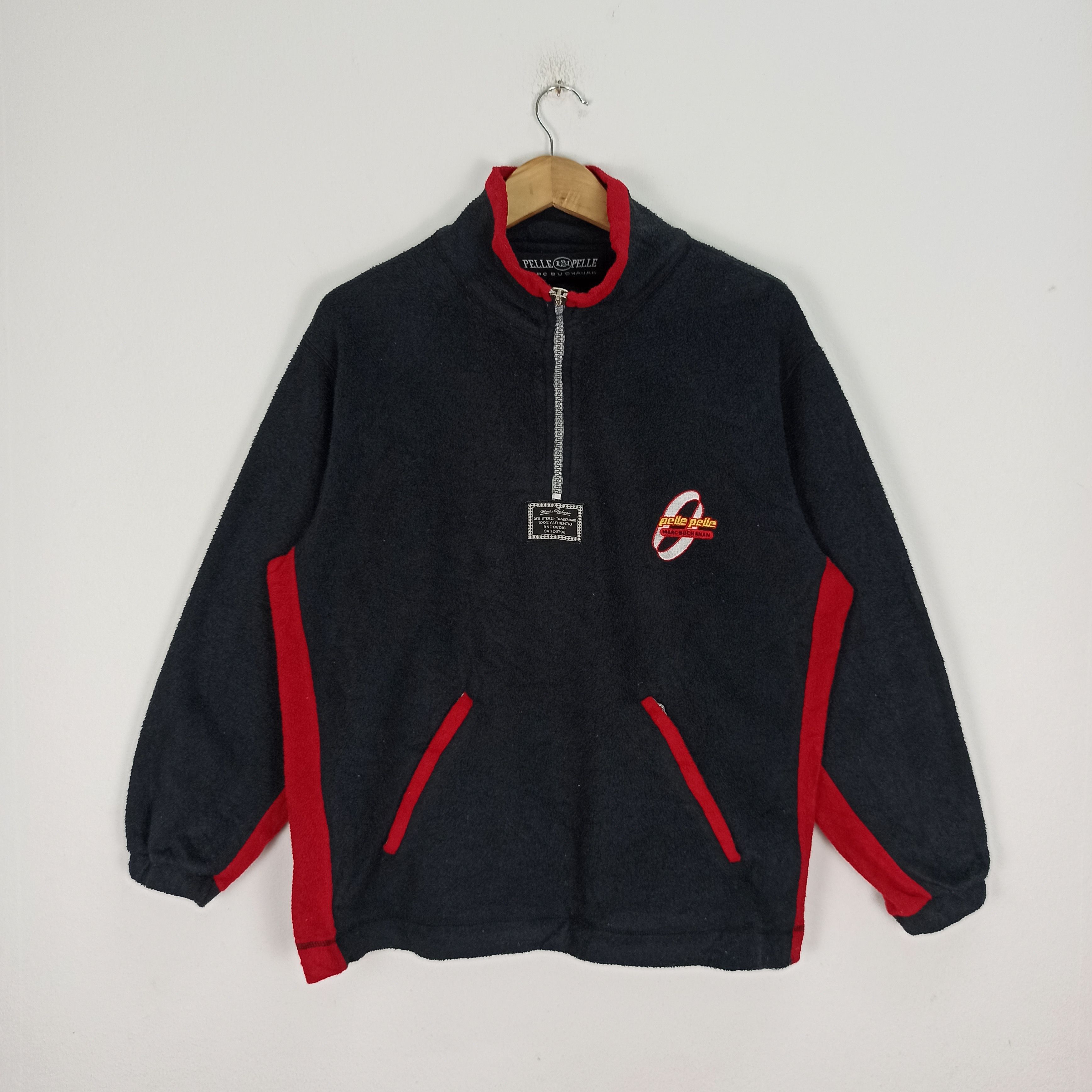 Marc Buchanan Rare Pelle Pelle Marc Buchanan Fleece Jacket Half Zipper Size US M / EU 48-50 / 2 - 1 Thumbnail