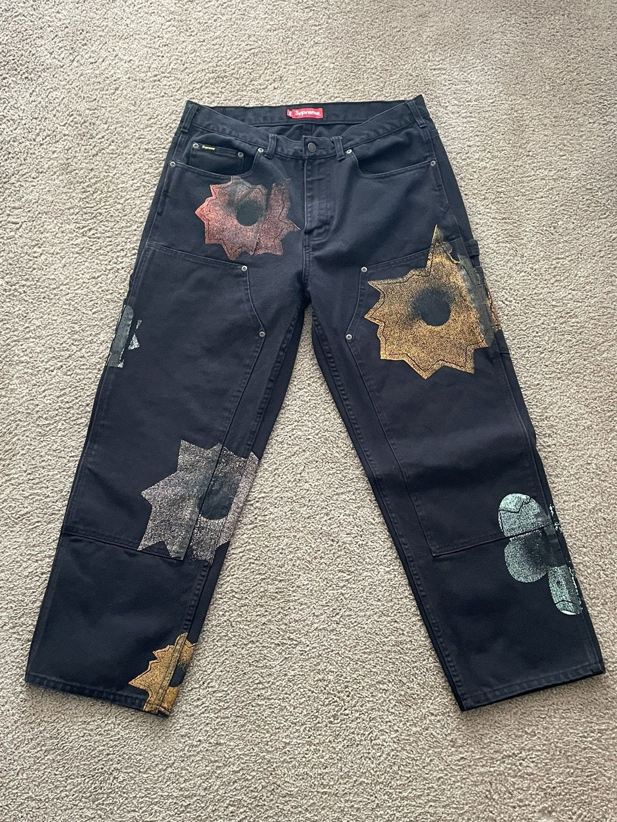 Supreme Supreme Nate lowman double knee pants | Grailed