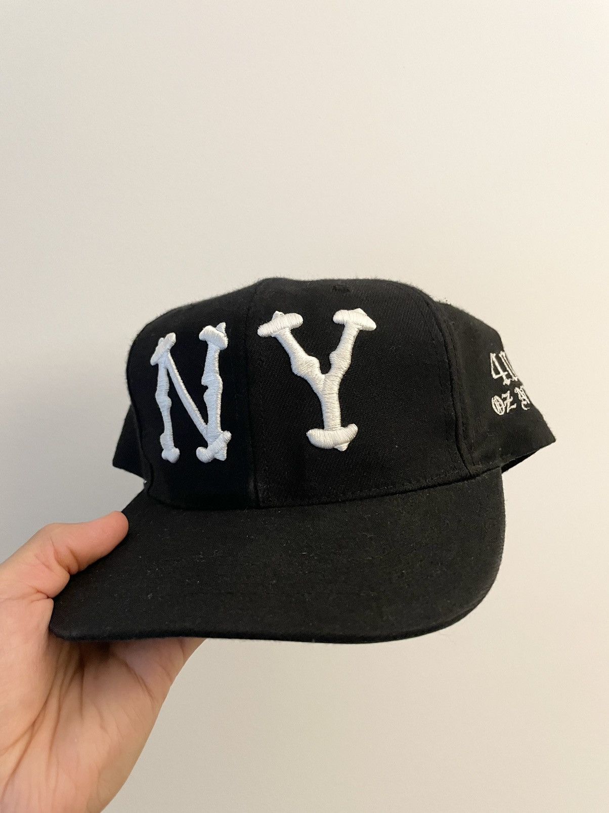 image of 40Oz NYC x Vintage 40Ozny Casper Kids Bones Hat in Black
