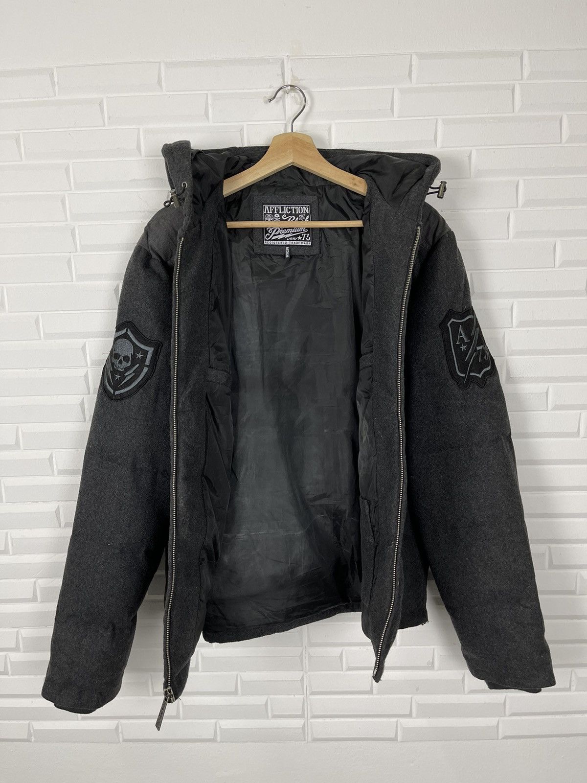 Affliction Puffer AFFLICTION Black Premium Born in The USA Size US M / EU 48-50 / 2 - 4 Thumbnail