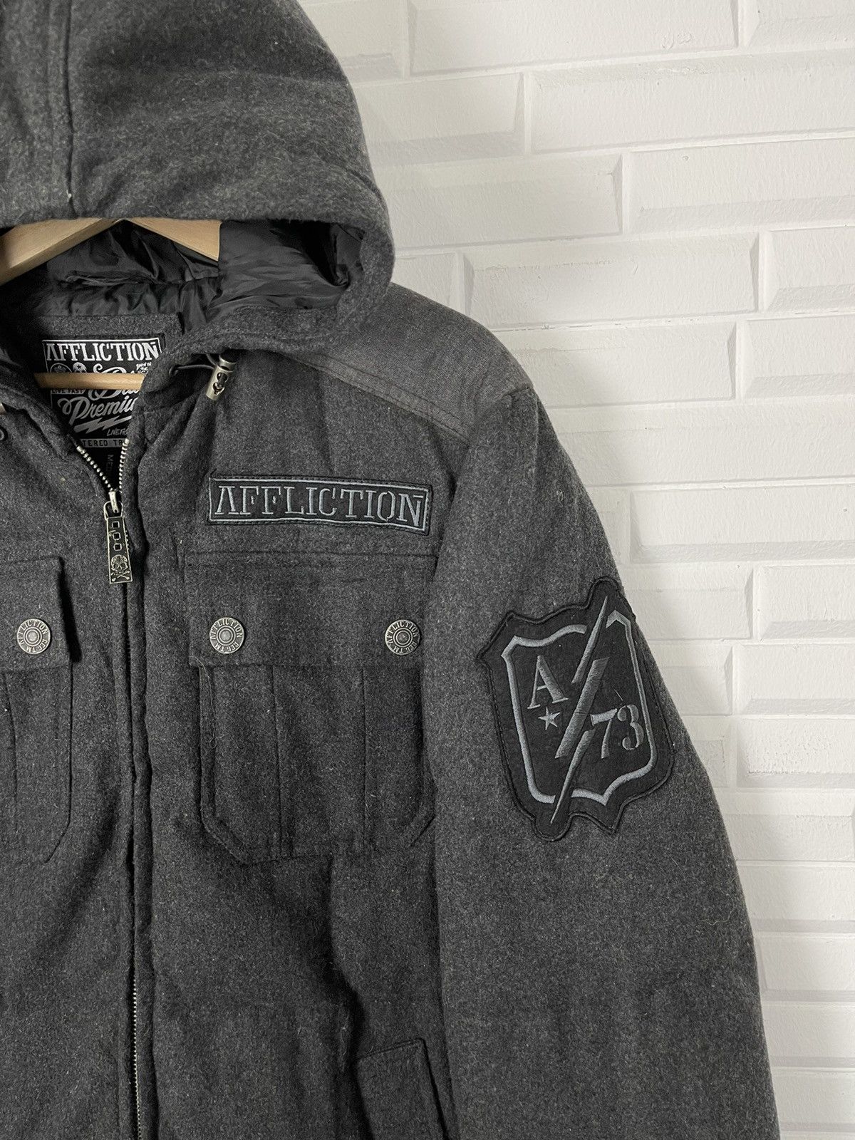 Affliction Puffer AFFLICTION Black Premium Born in The USA Size US M / EU 48-50 / 2 - 3 Thumbnail
