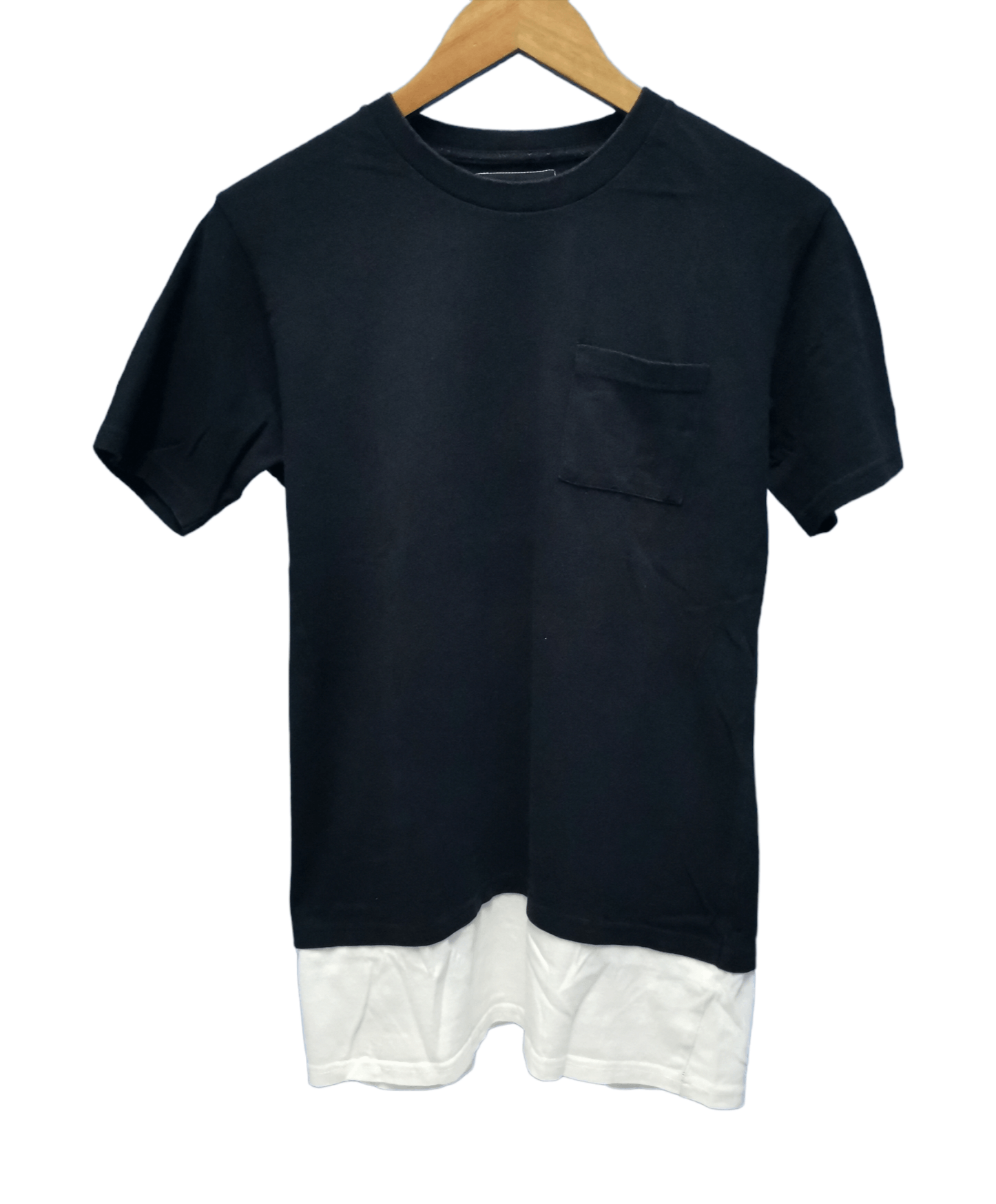 image of Number N Ine Number Nine Denim Single Pocket Tee Plain Japan Designer in Black, Men's (Size Medium)
