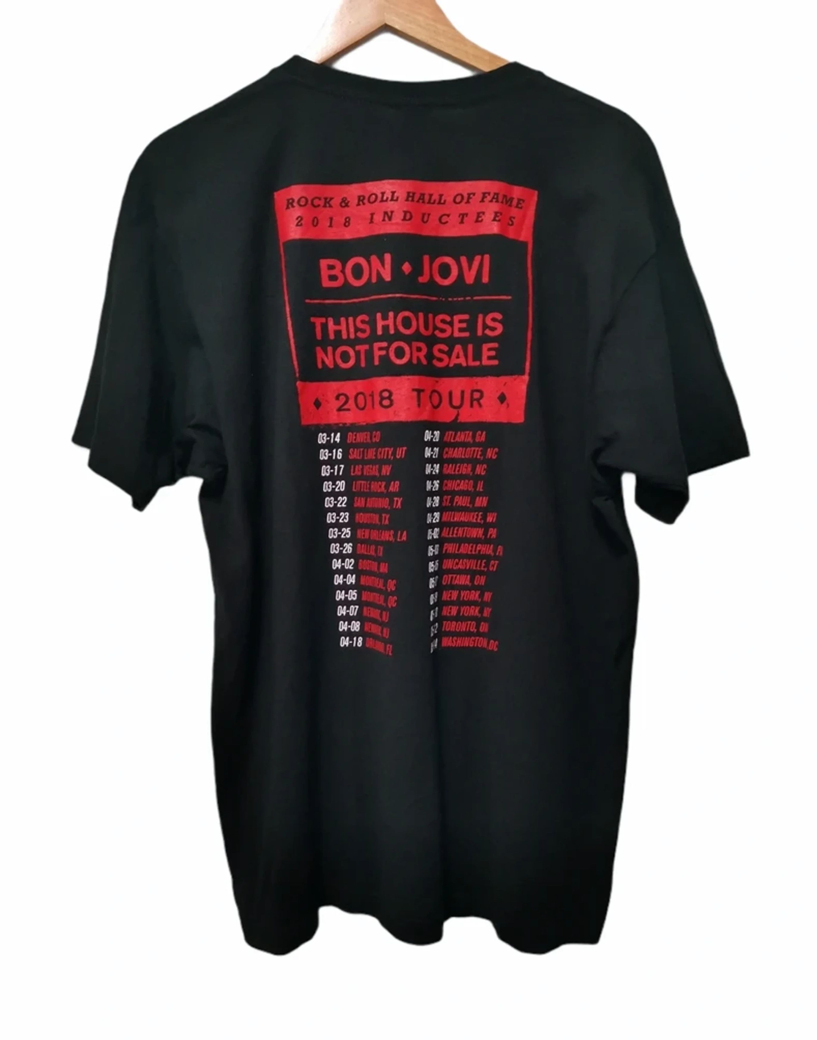 Band Tees Bon Jovi tour Rock Band Tee Ozzy Metallica Nirvana Size US XL / EU 56 / 4 - 3 Thumbnail