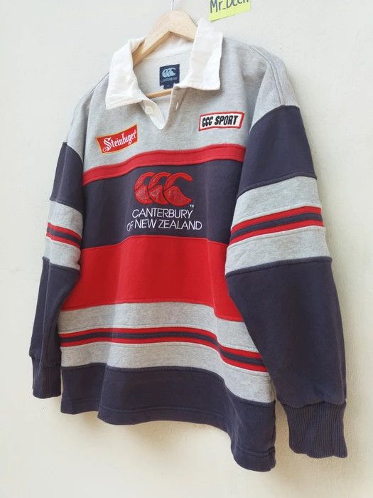 Canterbury of New Zealand CANTERBURY of NEW ZEALAND Steinlager All Blacks Polo Rugby Size US M / EU 48-50 / 2 - 2 Thumbnail
