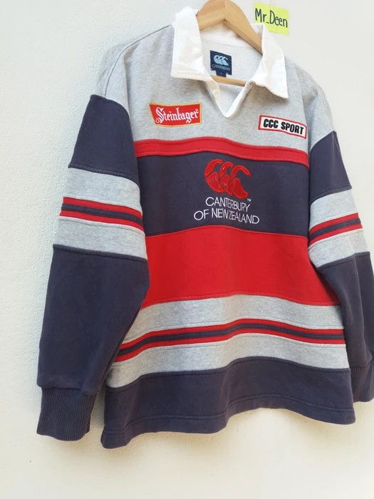 Canterbury of New Zealand CANTERBURY of NEW ZEALAND Steinlager All Blacks Polo Rugby Size US M / EU 48-50 / 2 - 3 Thumbnail