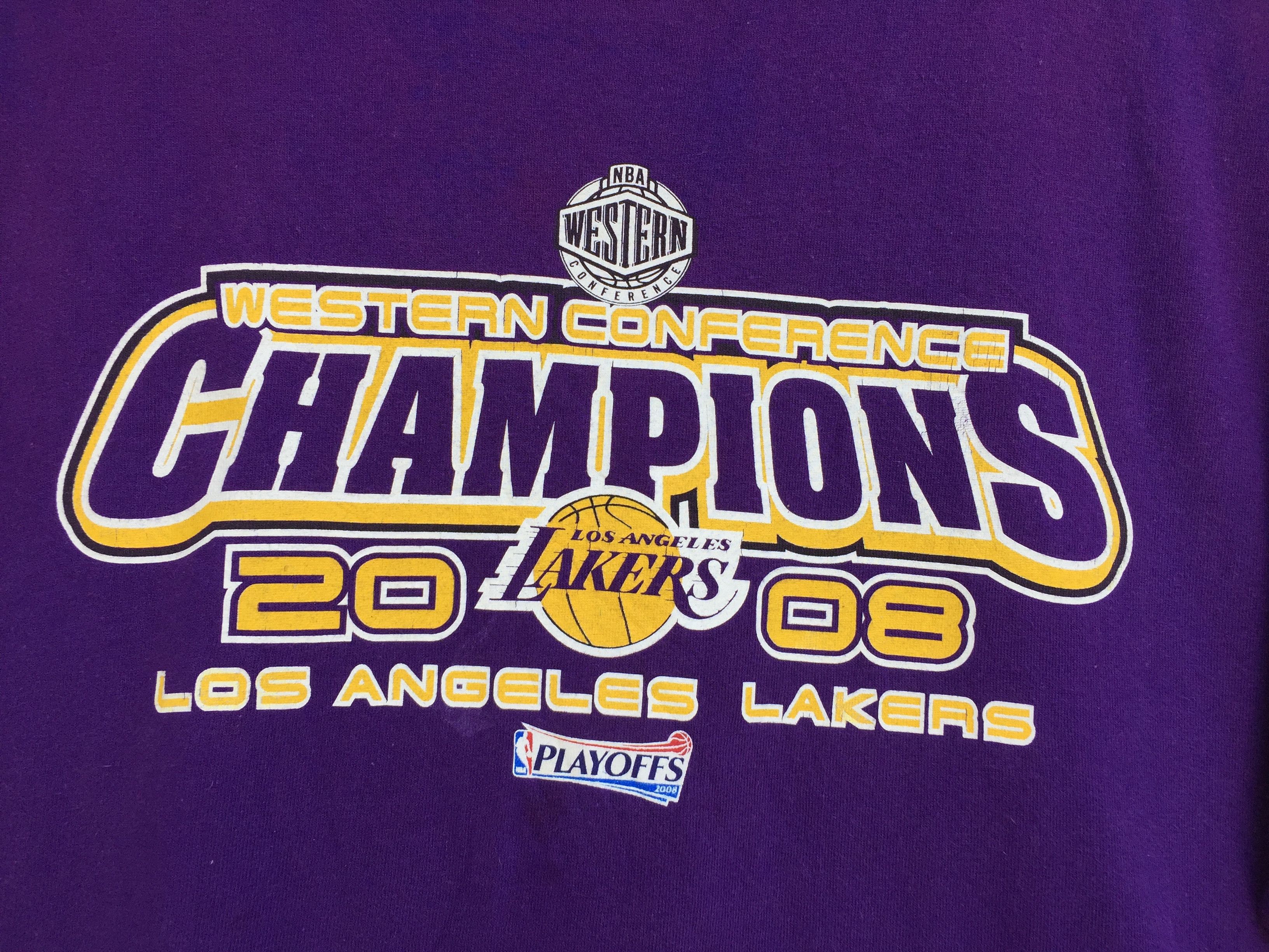 NBA Vintage NBA L.A Lakers Champions 2008 Tshirt Size US XL / EU 56 / 4 - 10 Thumbnail