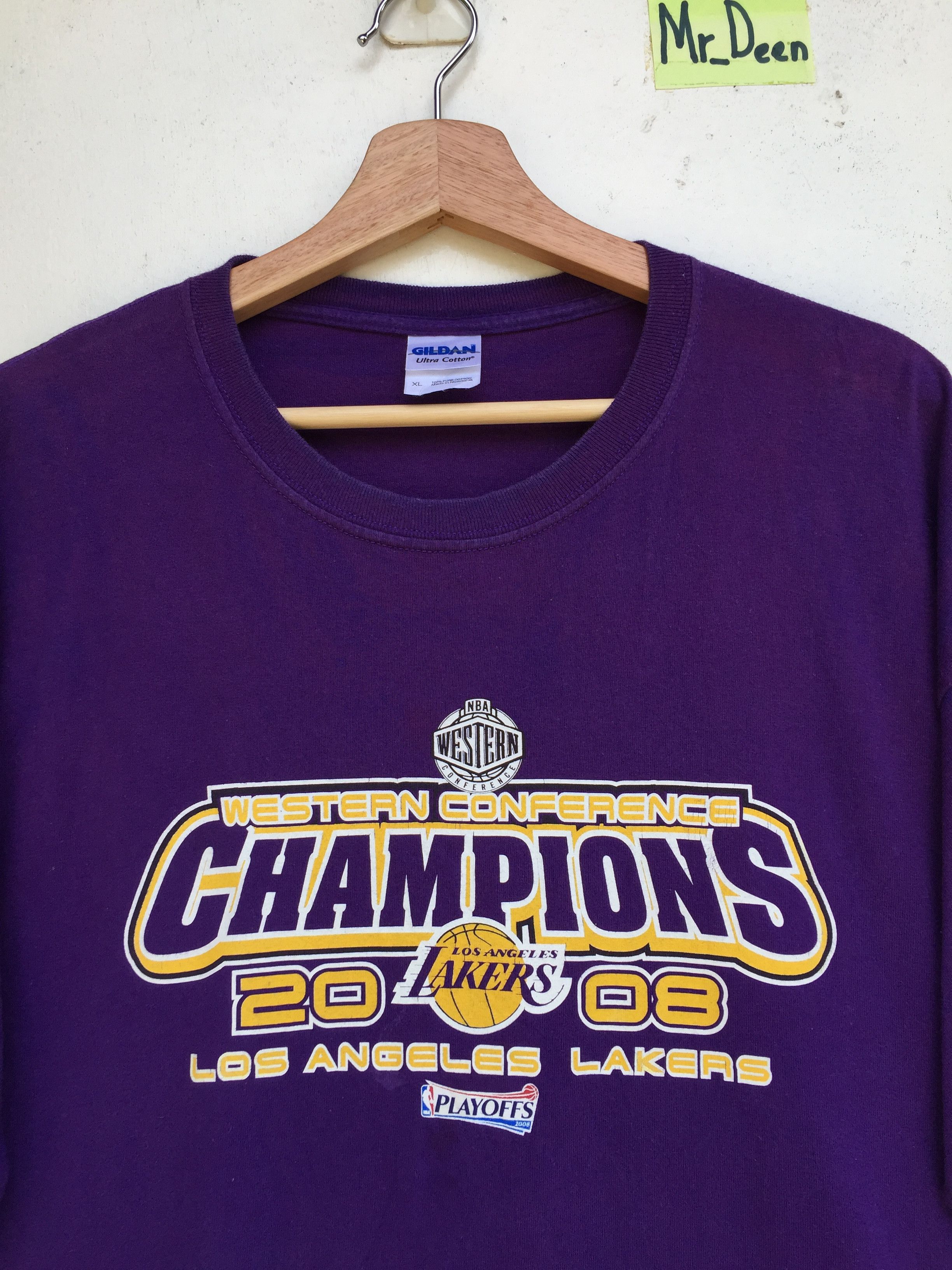 NBA Vintage NBA L.A Lakers Champions 2008 Tshirt Size US XL / EU 56 / 4 - 4 Thumbnail