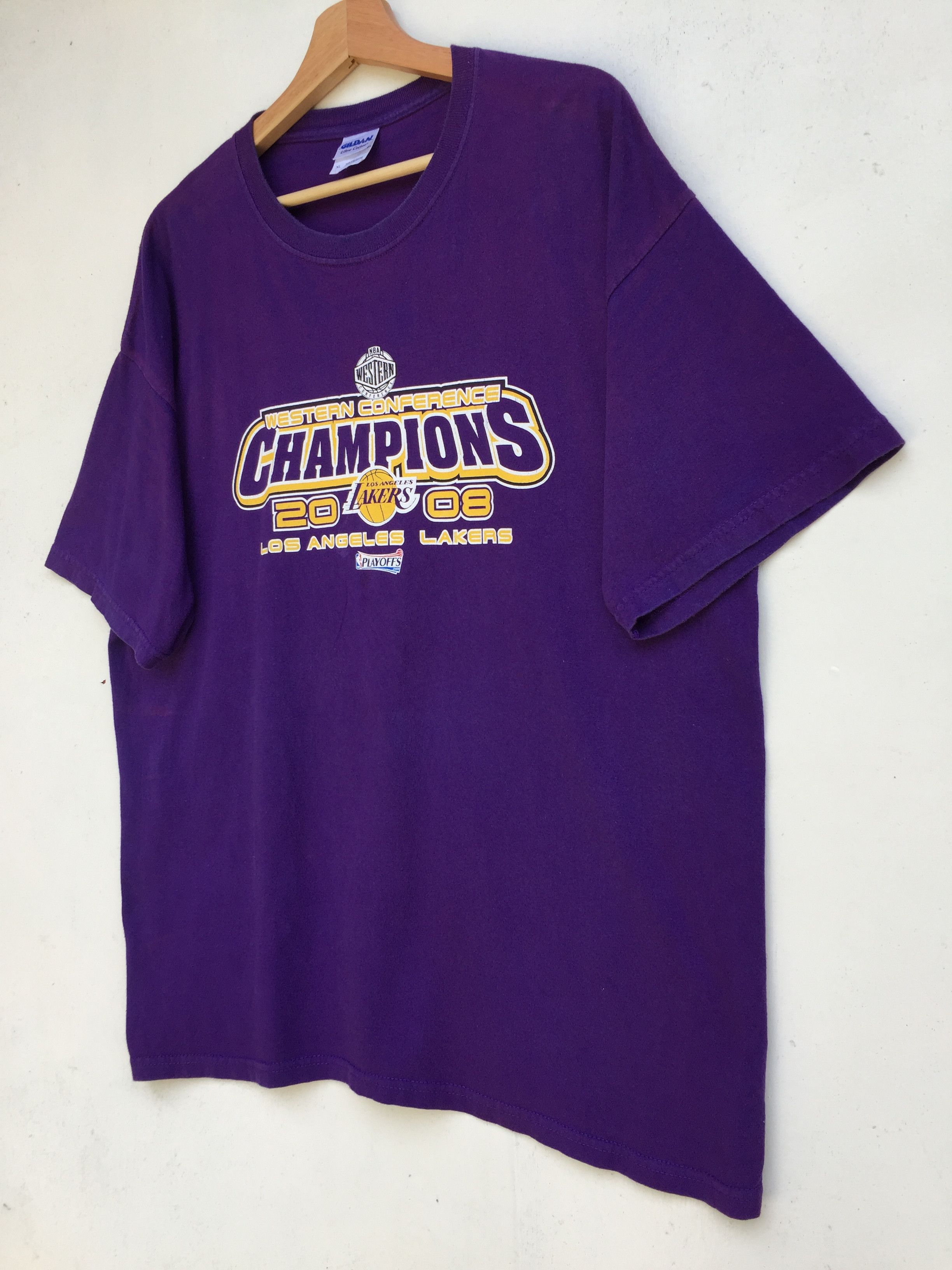 NBA Vintage NBA L.A Lakers Champions 2008 Tshirt Size US XL / EU 56 / 4 - 3 Thumbnail