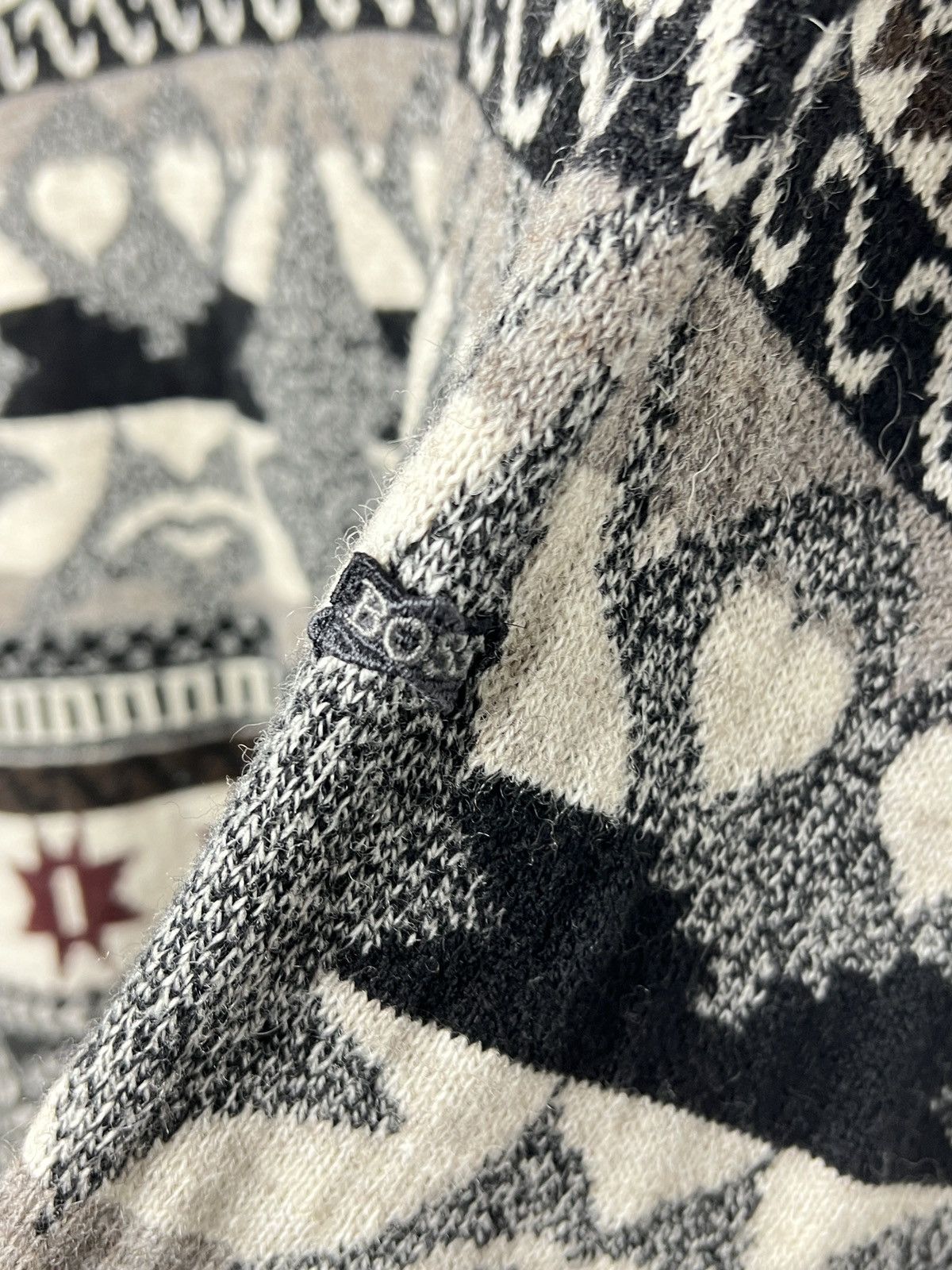 Hugo Boss BOSS winter motif wool/alpaca sweater Size US L / EU 52-54 / 3 - 10 Thumbnail